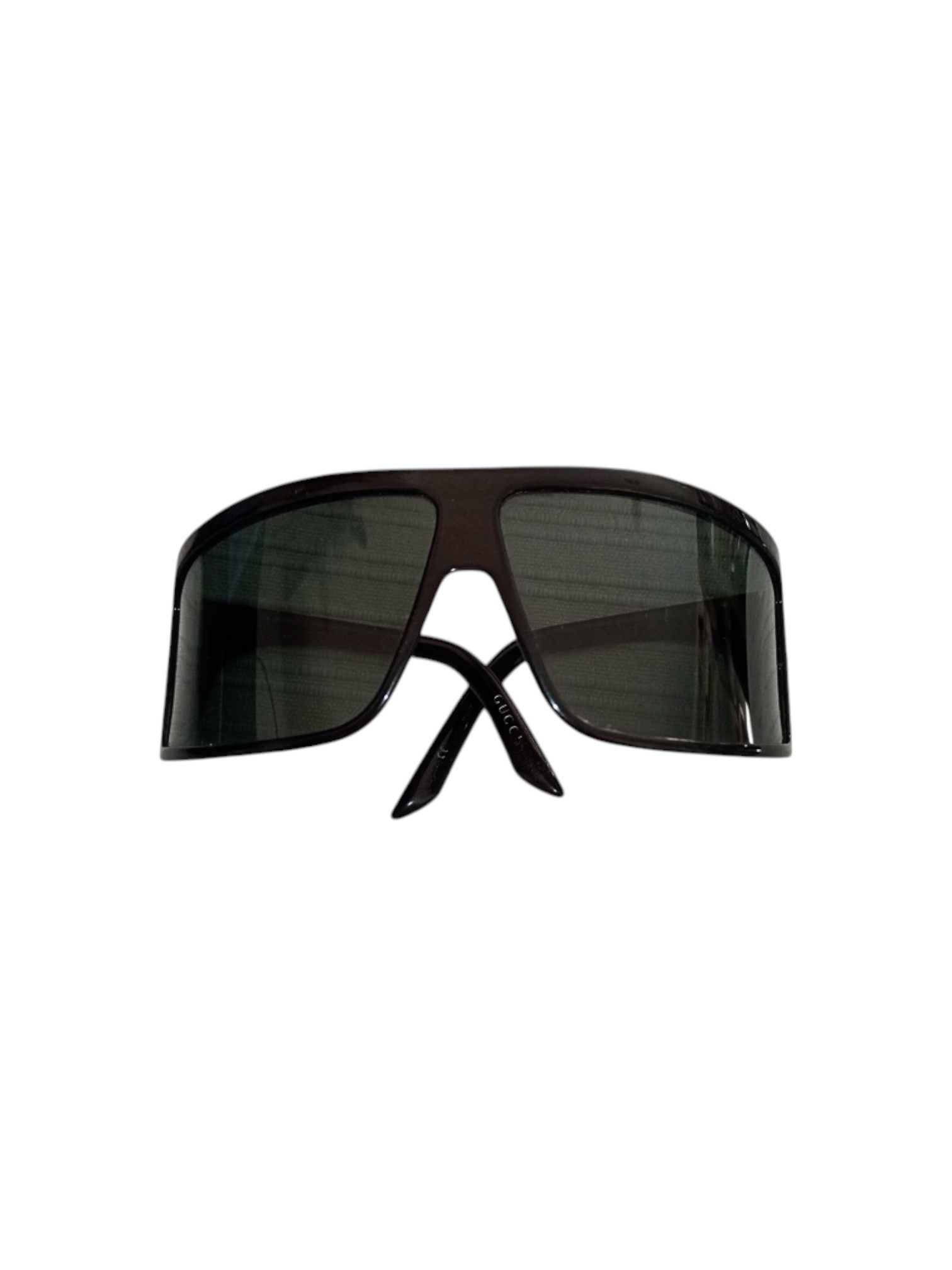 Gucci Gucci GG1496/S MG8 Black Shield Sunglasses, Early 2000s Size ONE SIZE - 1 Thumbnail