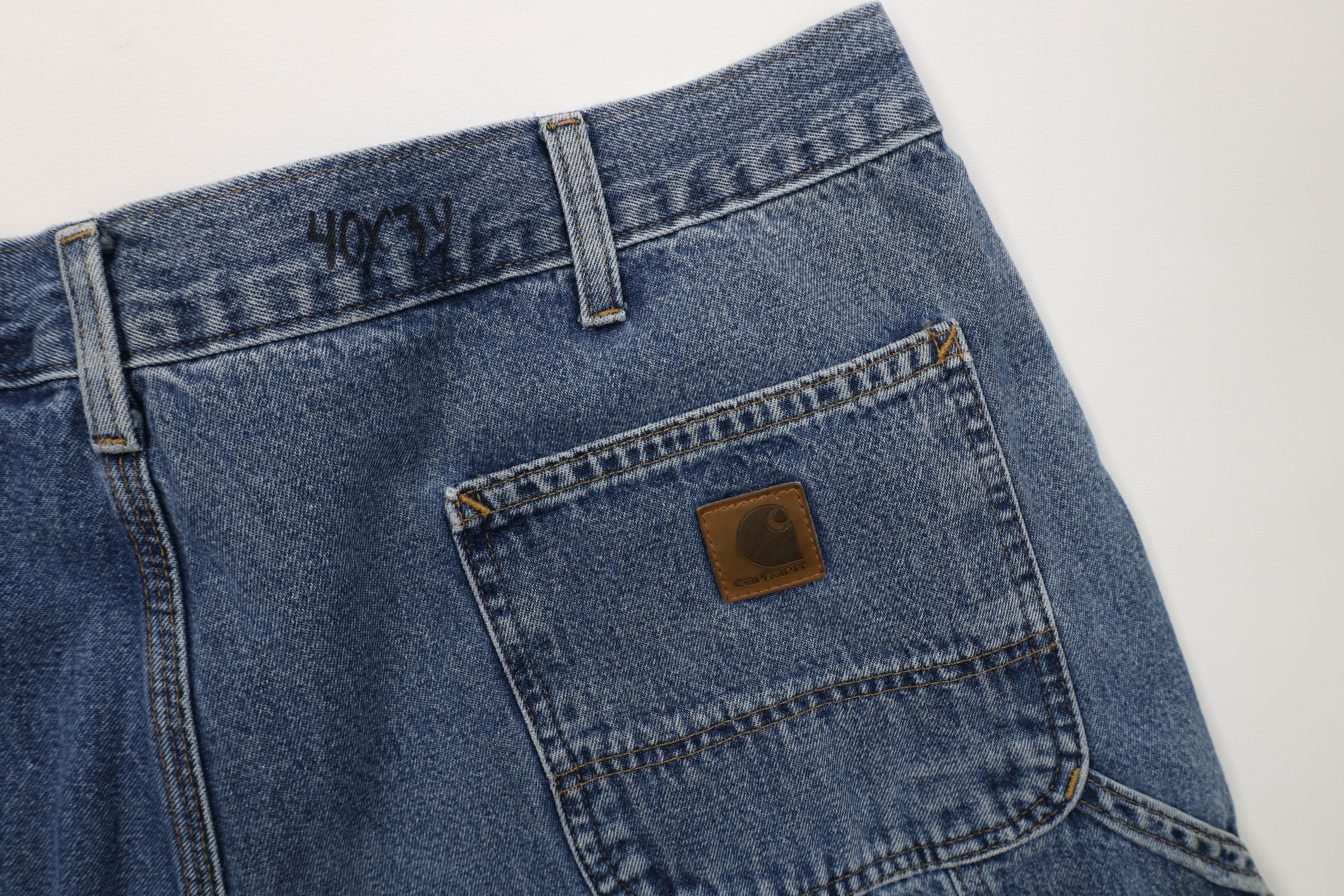 Carhartt Vintage Y2K Carhartt Spell Out Wide Leg Dungaree Jeans Size US 40 / EU 56 - 14 Thumbnail