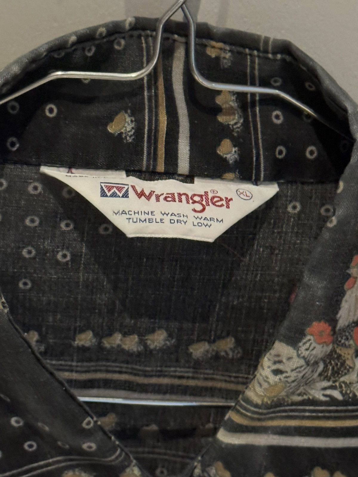 Wrangler Very fun vintage shirt with chicken print graphic Size US XL / EU 56 / 4 - 2 Thumbnail