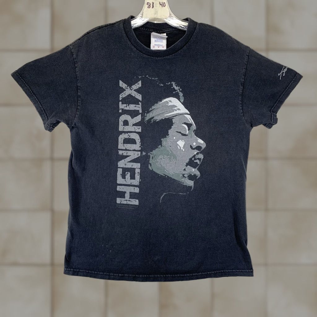 Vintage VINTAGE Tennessee River Jimi Hendrix T Shirt Medium Black 2000s Rock Music Mens Size US M / EU 48-50 / 2 - 1 Thumbnail