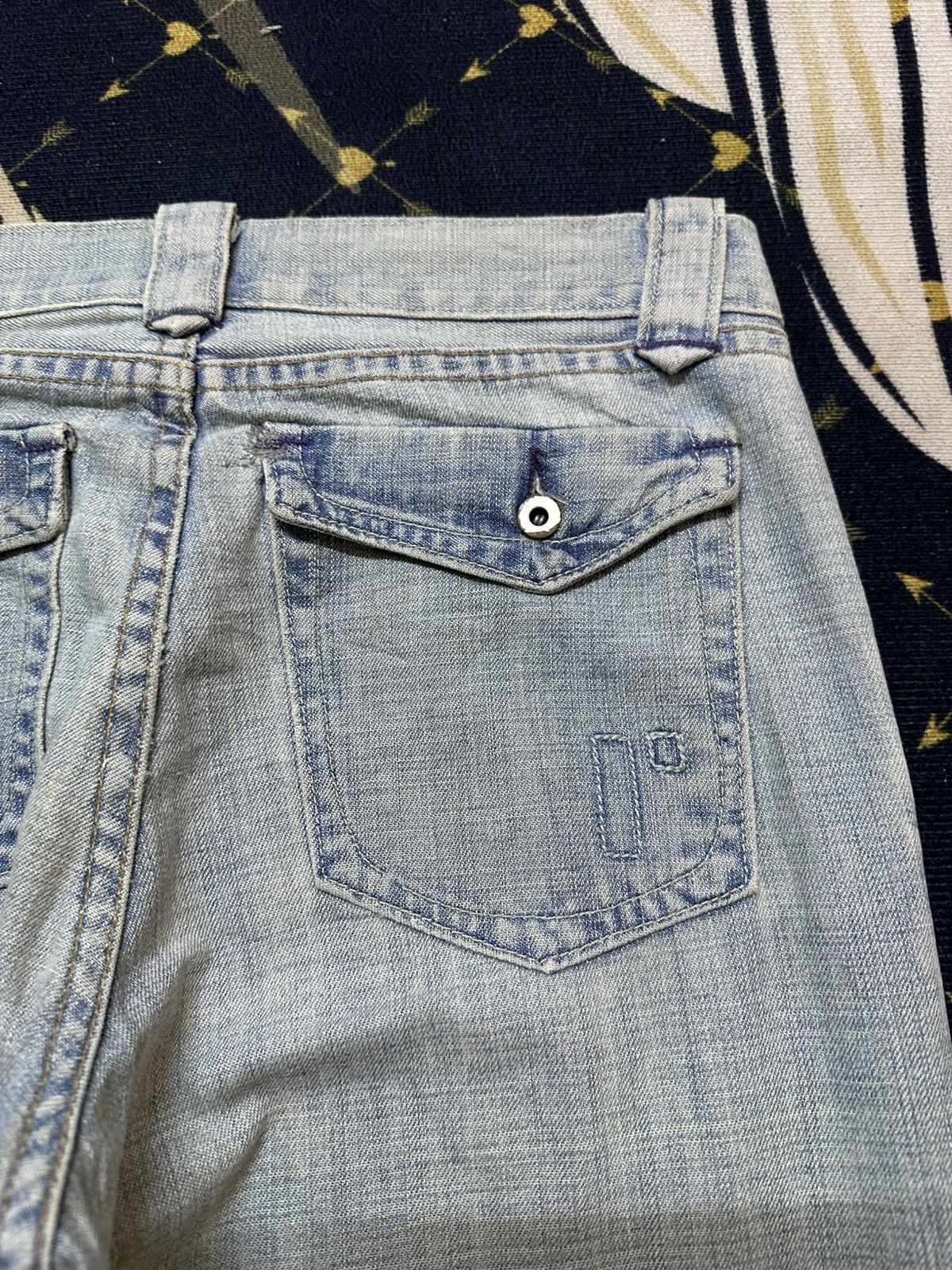 Rogan Vintage Rogan Flare Bootcut Faded Denim Size US 30 / EU 46 - 9 Thumbnail