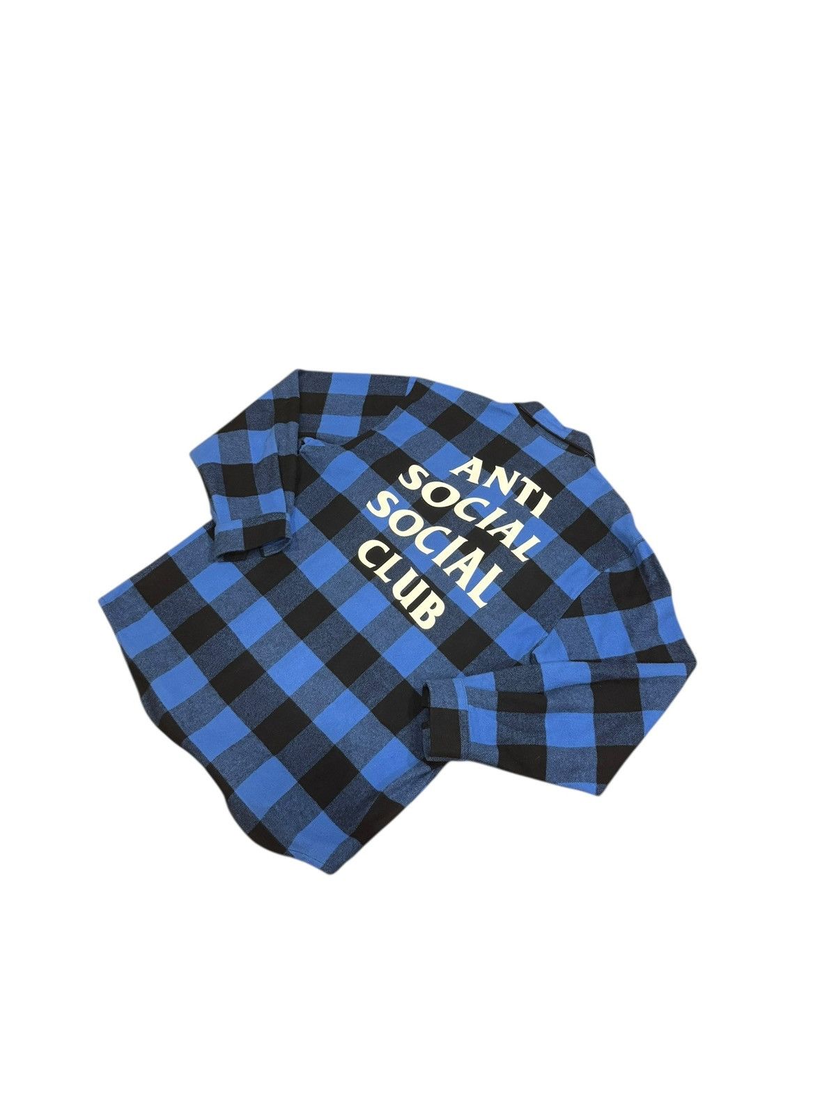 Anti Social Social Club Anti Social Social Club ASSC Blue Plaid BLUR Flannel XL New Size US XL / EU 56 / 4 - 1 Thumbnail