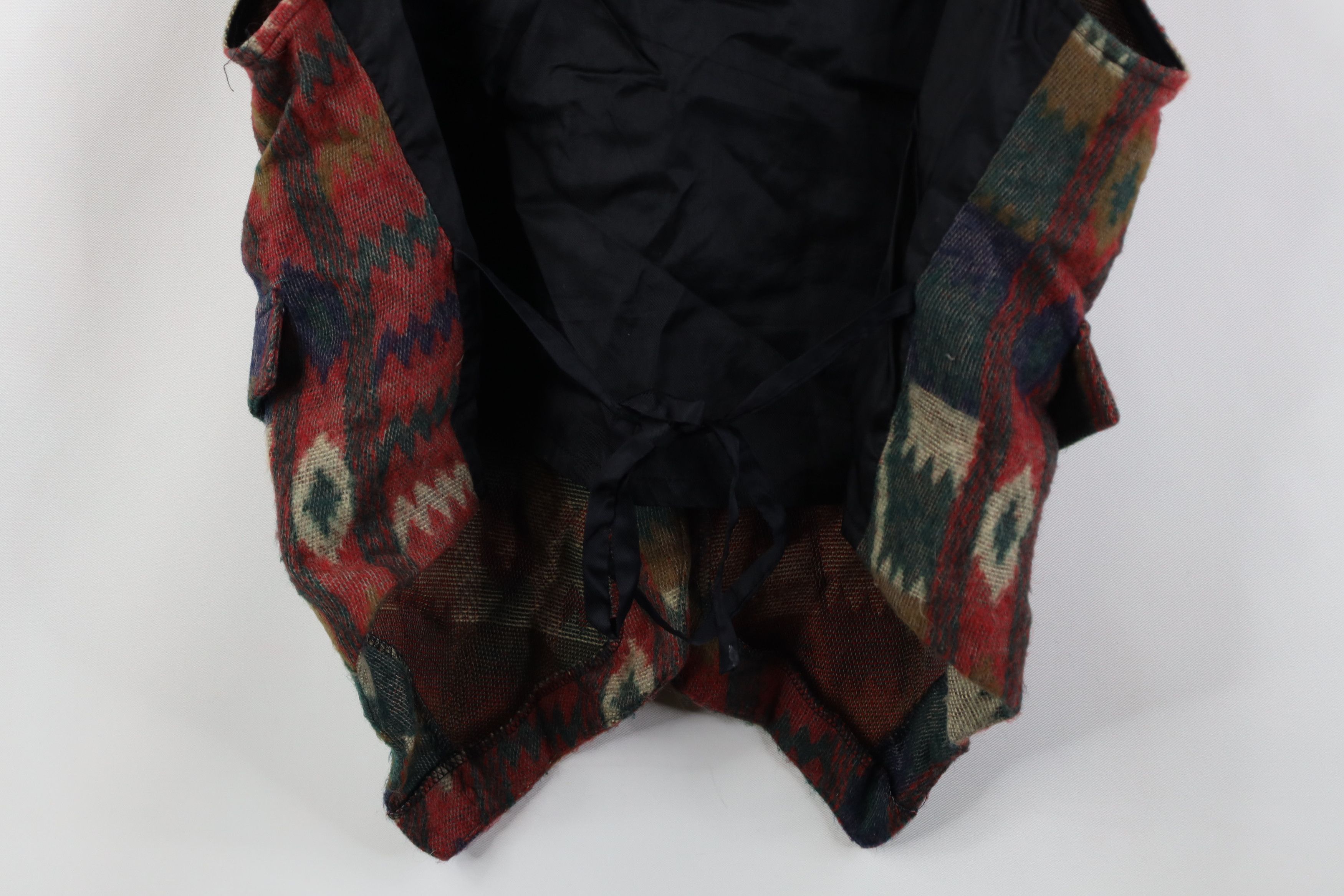 Vintage Vintage 90s Streetwear Southwestern Tie Back Vest Jacket USA Size M / US 6-8 / IT 42-44 - 13 Thumbnail