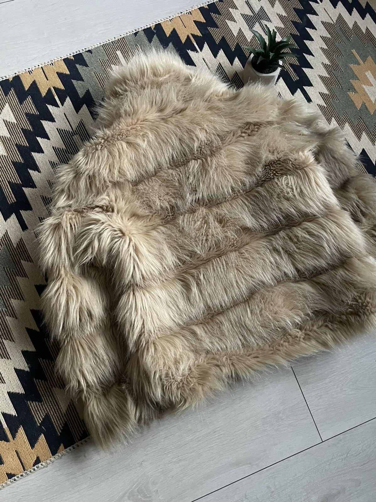 Vintage Vintage Y2K GD Paris Faux Fur Jacket Size S / US 4 / IT 40 - 9 Thumbnail