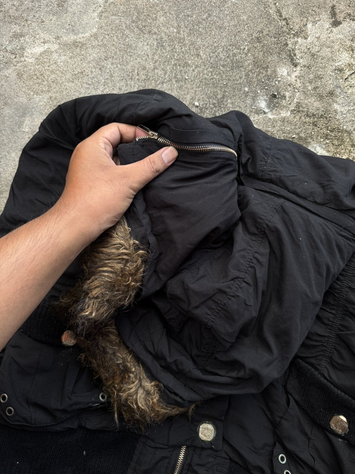 Yasuyuki Ishii LGB Digdeep Bomber Fur Jacket Hoodie Removable Size US L / EU 52-54 / 3 - 6 Thumbnail