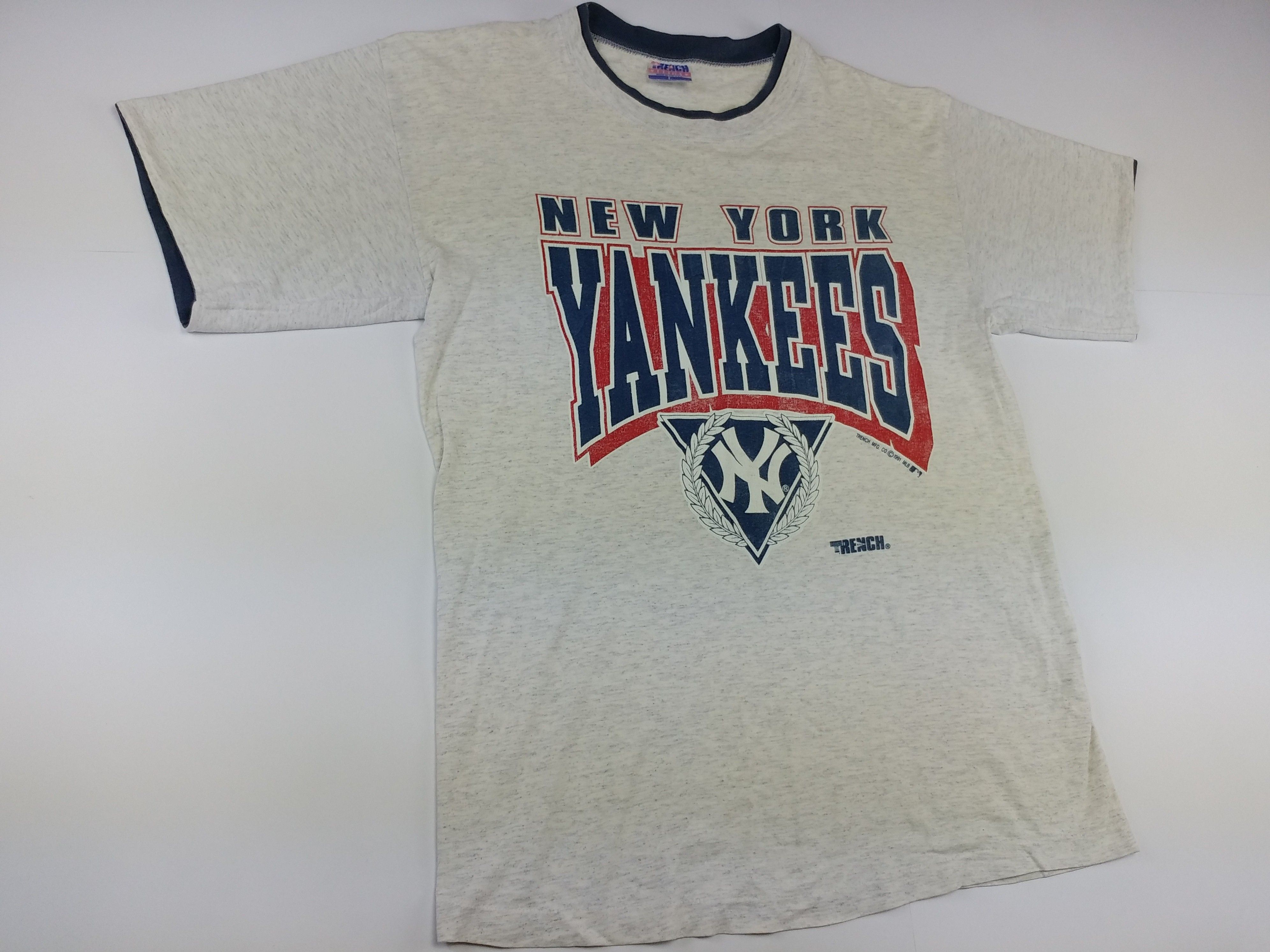 MLB New York Yankees jersey, 1991 vintage baseball L