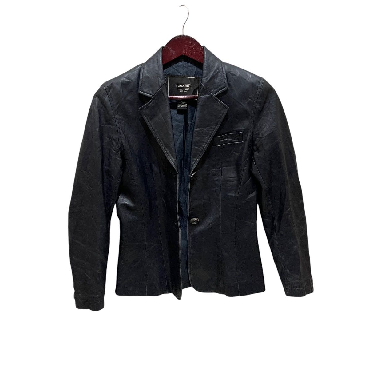 Coach COACH Leatherware Genuine Leather Button Jacket Size S / US 4 / IT 40 - 9 Thumbnail