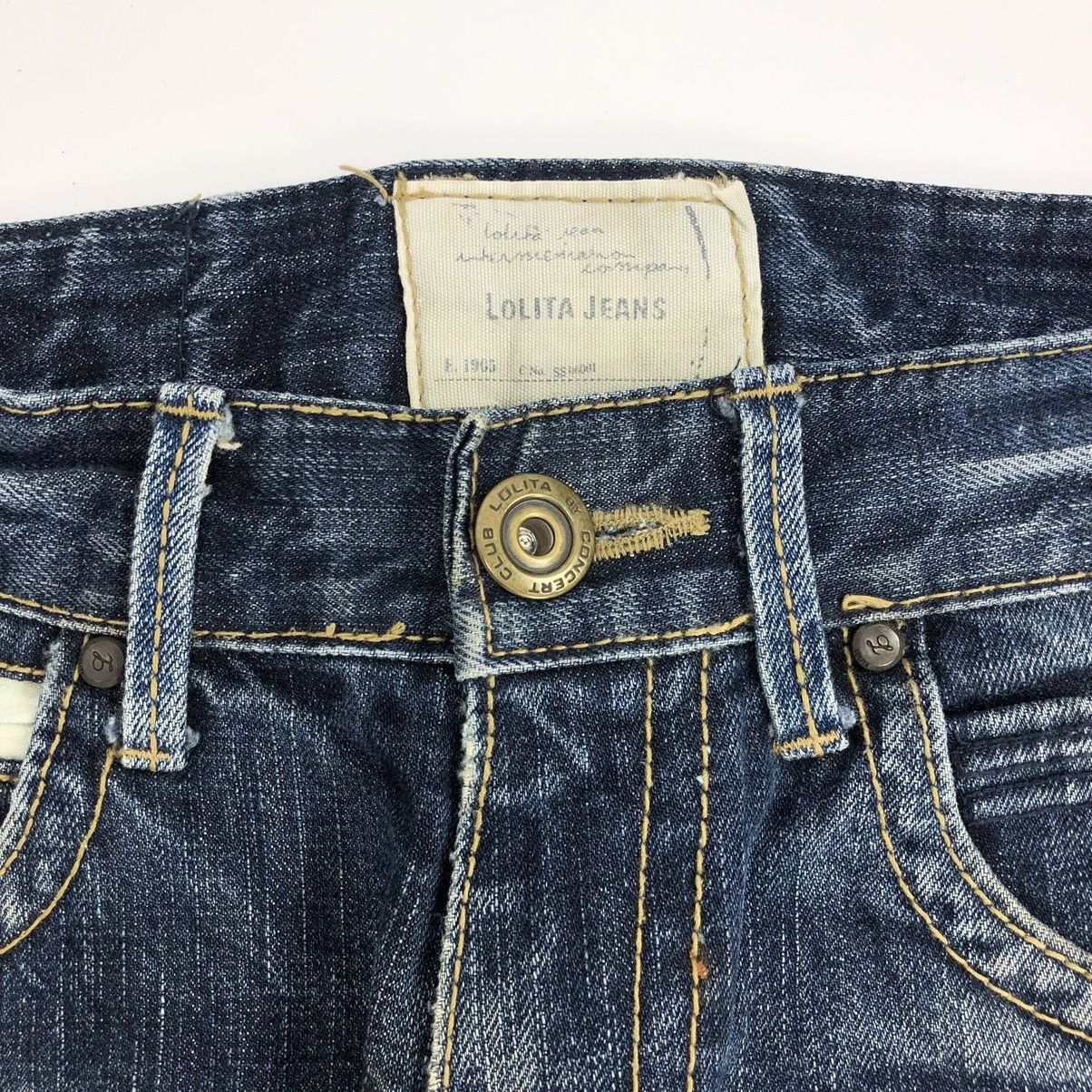 If Six Was Nine 2000s Lolita Distressed Mudmax Lgb Bootcut Flared Jeans Y2K Size US 29 - 5 Thumbnail