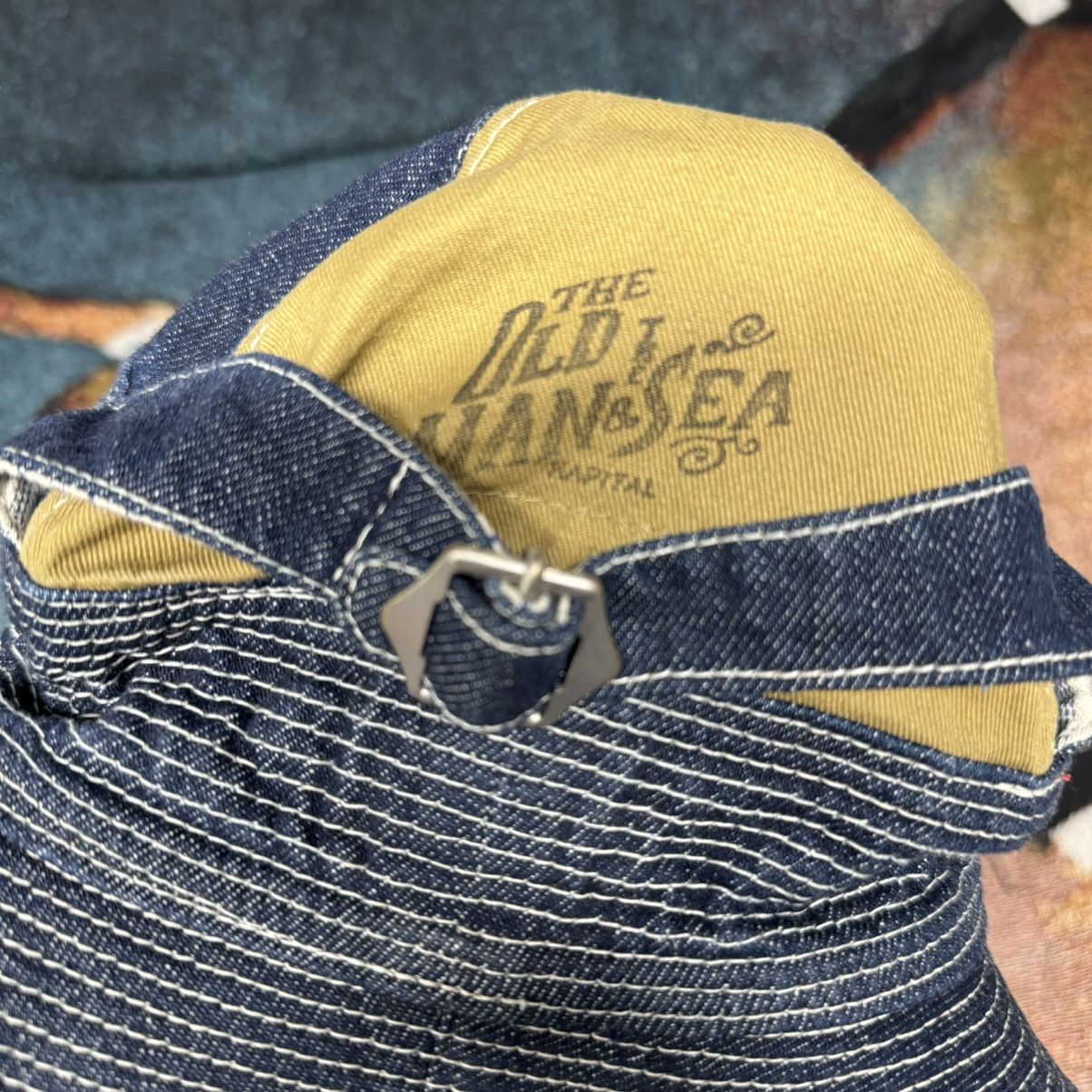Kapital × Kapital Kountry KAPITAL THE OLD MAN AND THE SEA BUCKET HAT SASHIKO DENIM Size ONE SIZE - 3 Thumbnail