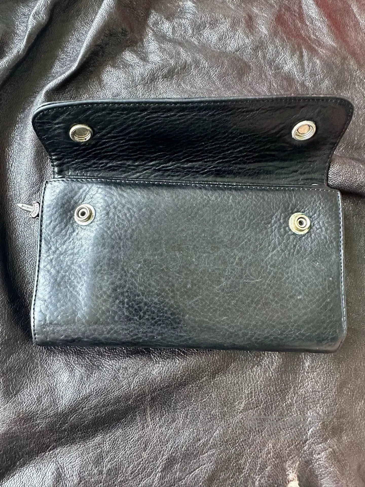 Chrome Hearts chrome hearts wave wallet black leather. Size ONE SIZE - 2 Thumbnail