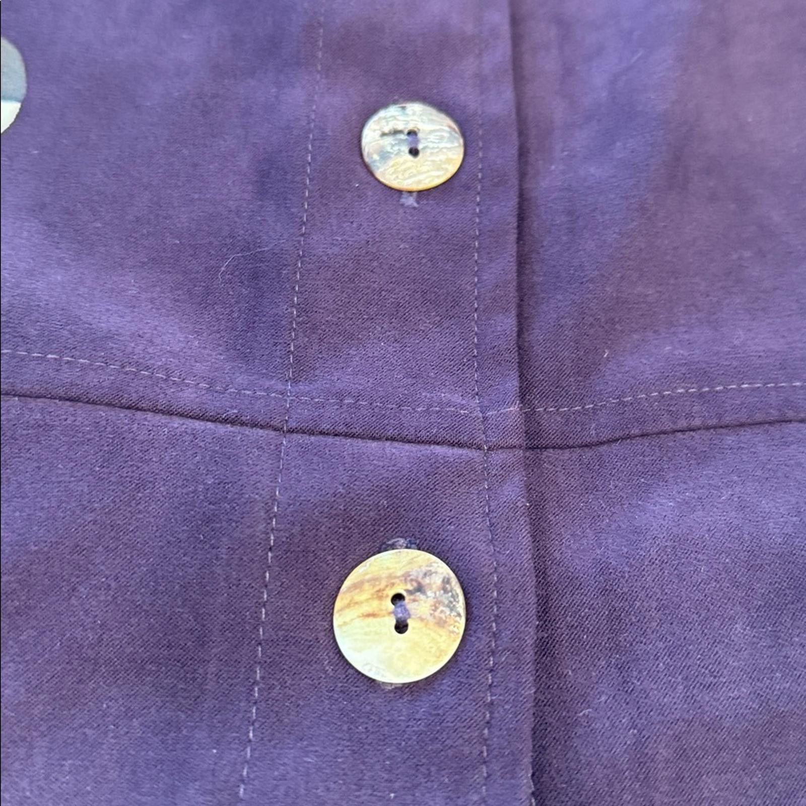 Other Country Casuals purple faux suede jacket Aztec designs SZ MP Size 32" / US 10 / IT 46 - 4 Thumbnail