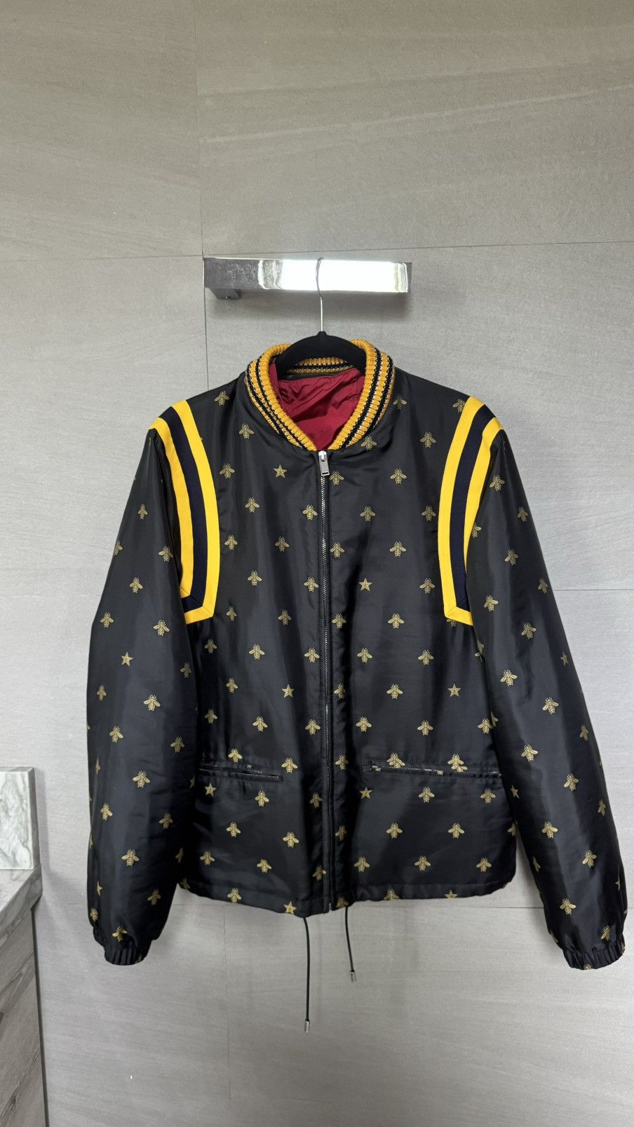 Gucci Gucci Bee Star Bomber Jacket Size US S / EU 44-46 / 1 - 7 Thumbnail