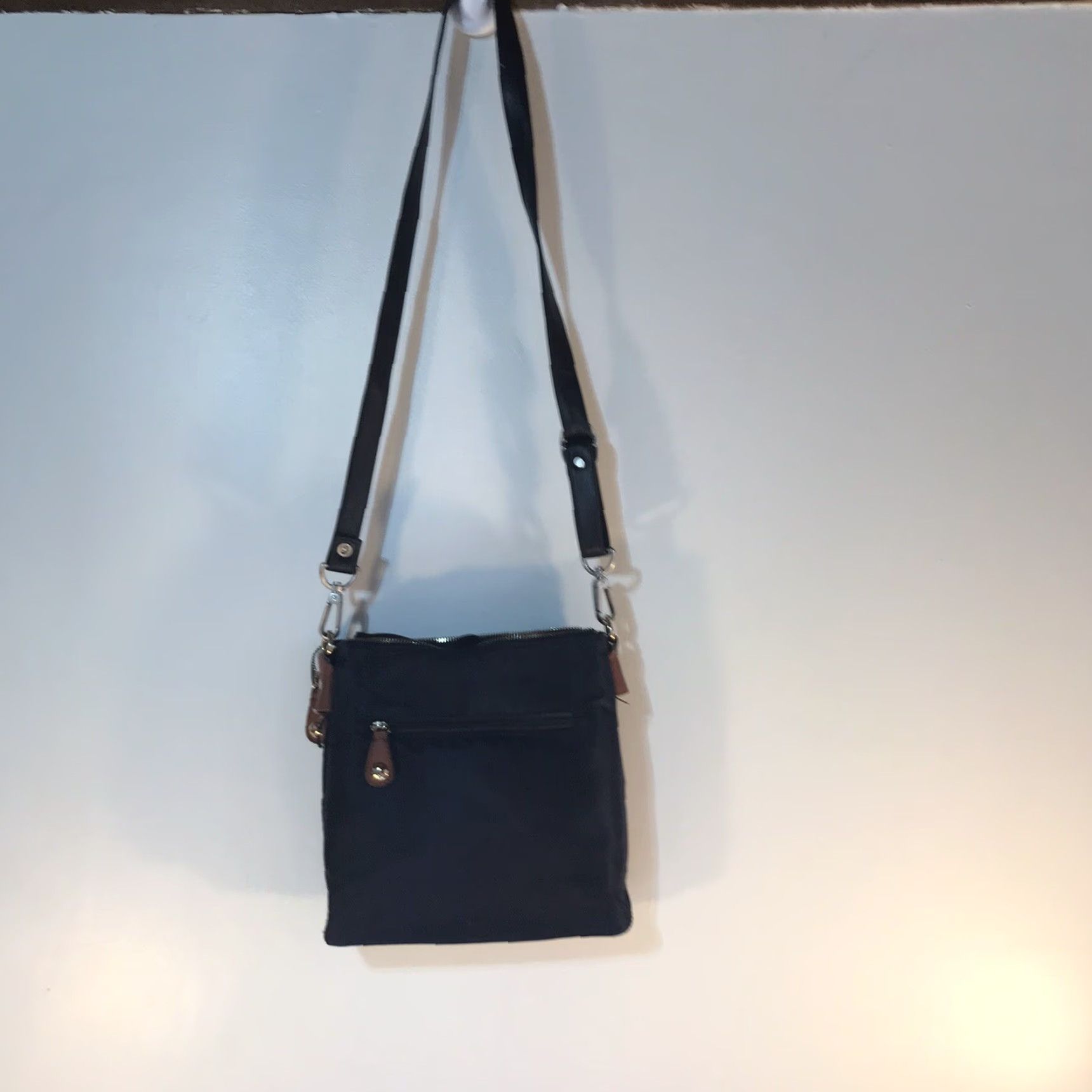 Vintage Marc New York Blue Nylon Crossbody Bag Large Women Business Casual Travel Size ONE SIZE - 3 Thumbnail