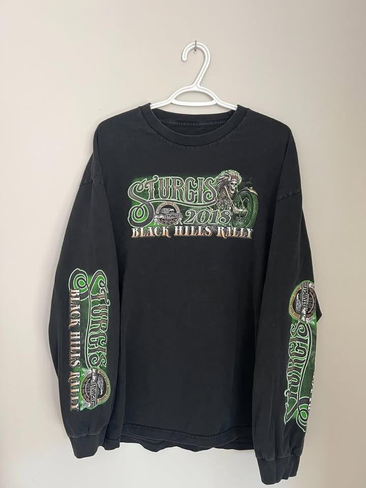 Other Sturgis Black Hills Rally Longsleeve Graphic T-Shirt Size US XL / EU 56 / 4 - 2 Thumbnail