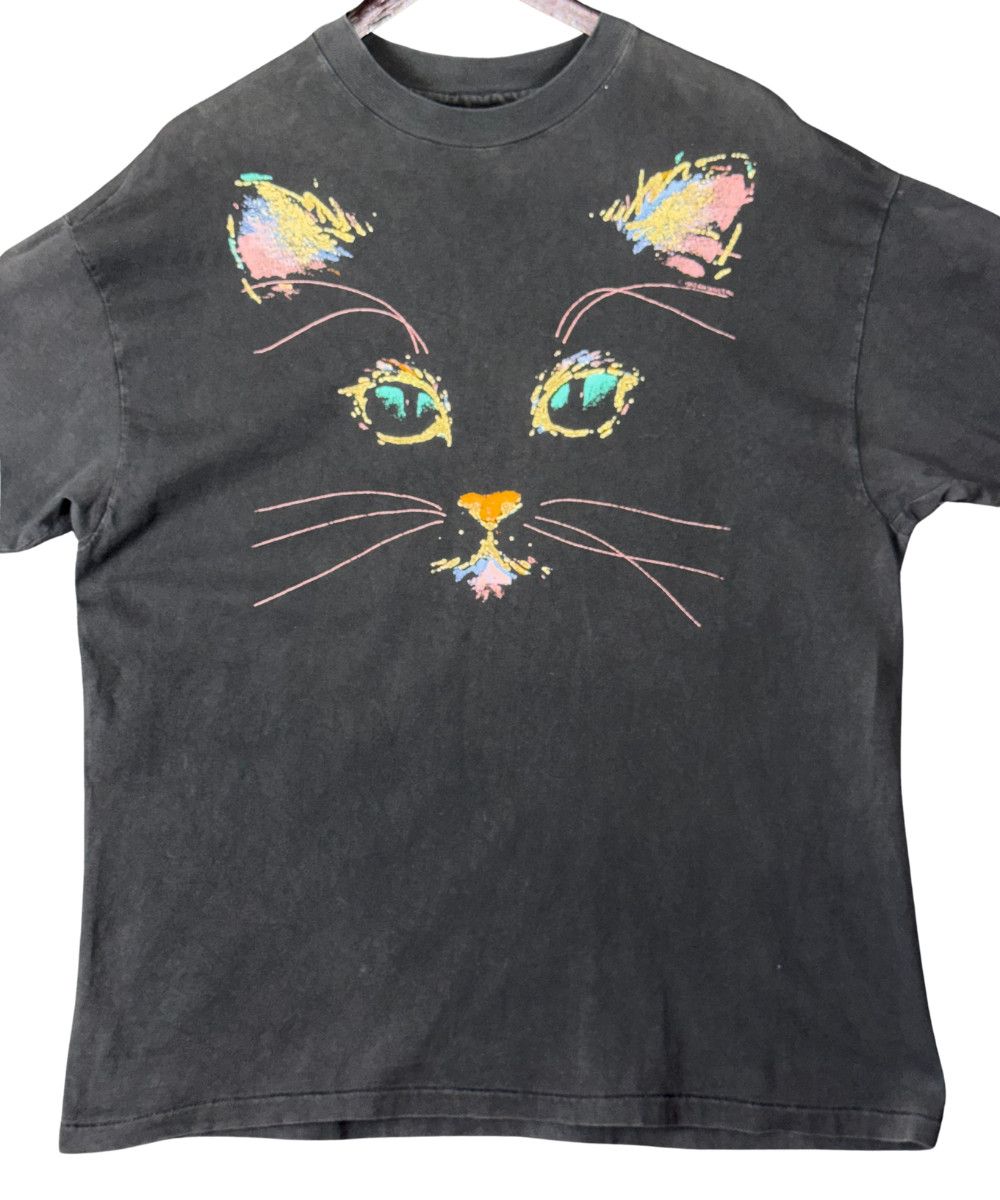Hanes 1990 Air Waves Inc. Cat Tee Hanes Beefy-T USA Size US XL / EU 56 / 4 - 5 Thumbnail