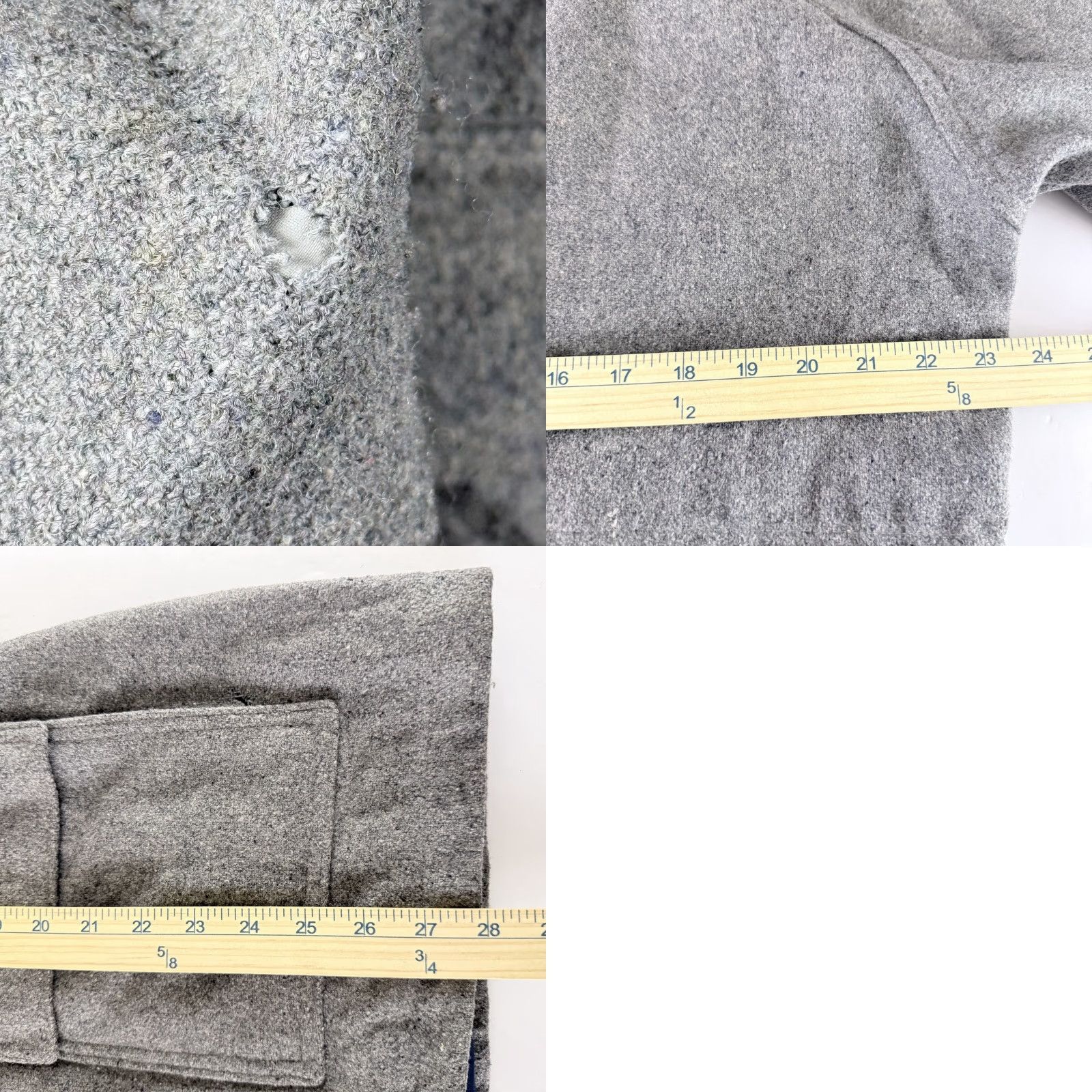 Vintage VINTAGE Woolrich Coat Gray Wool Long Sleeve Pockets Women Large Parka 90s Outdoor USA Womens Size L / US 10 / IT 46 - 10 Thumbnail