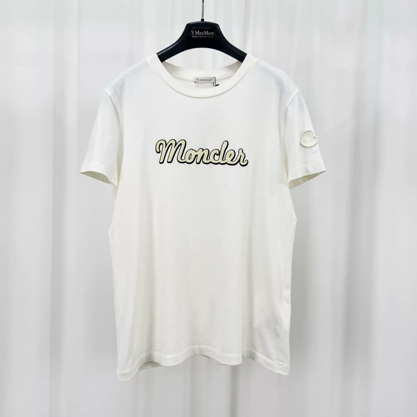 Moncler Moncler New Flocked Letter Logo Short-Sleeve. Size US M / EU 48-50 / 2 - 1 Thumbnail