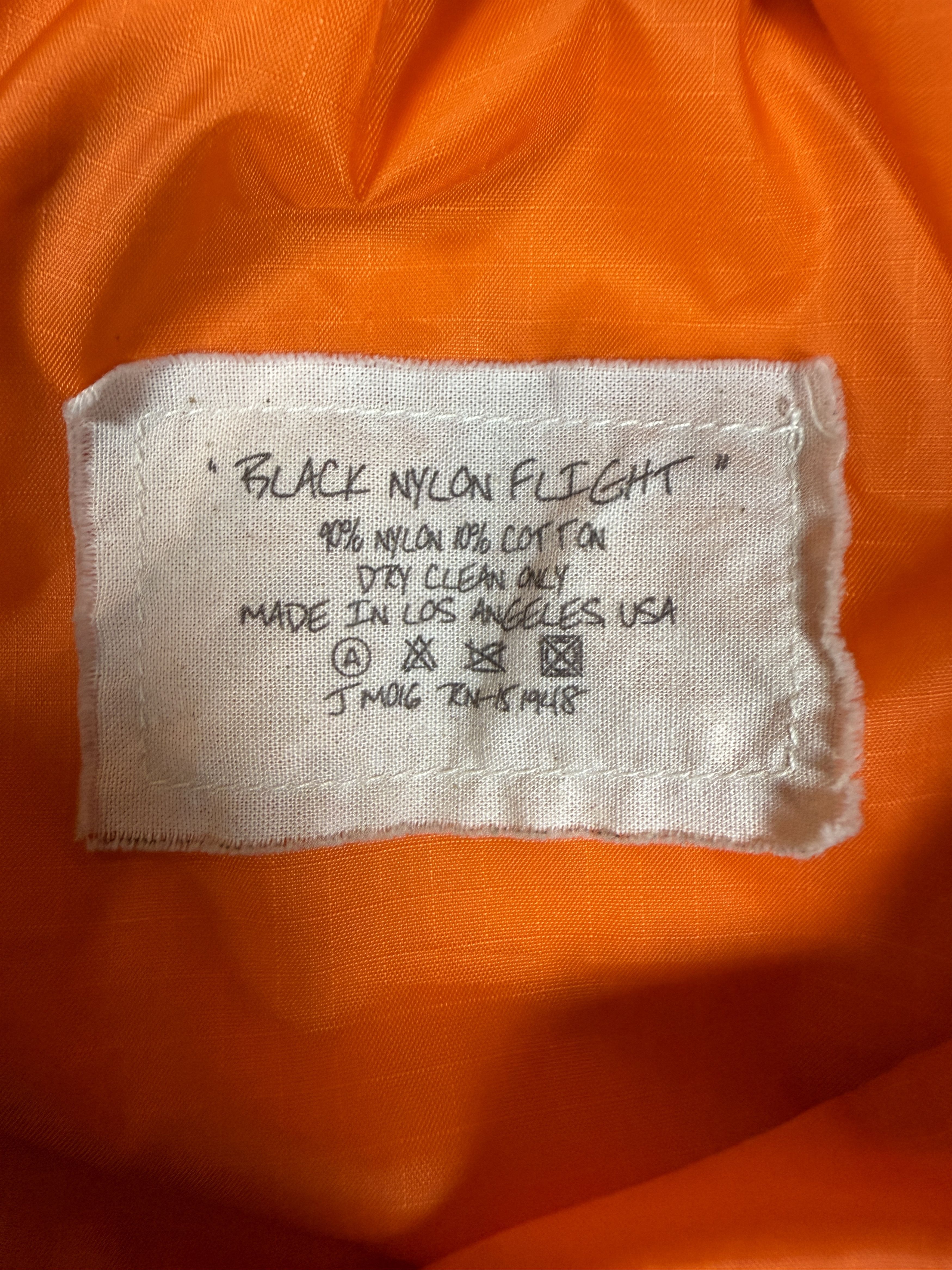 Greg Lauren $1350 Greg Lauren Black Nylon Flight Jacket Size US M / EU 48-50 / 2 - 7 Thumbnail