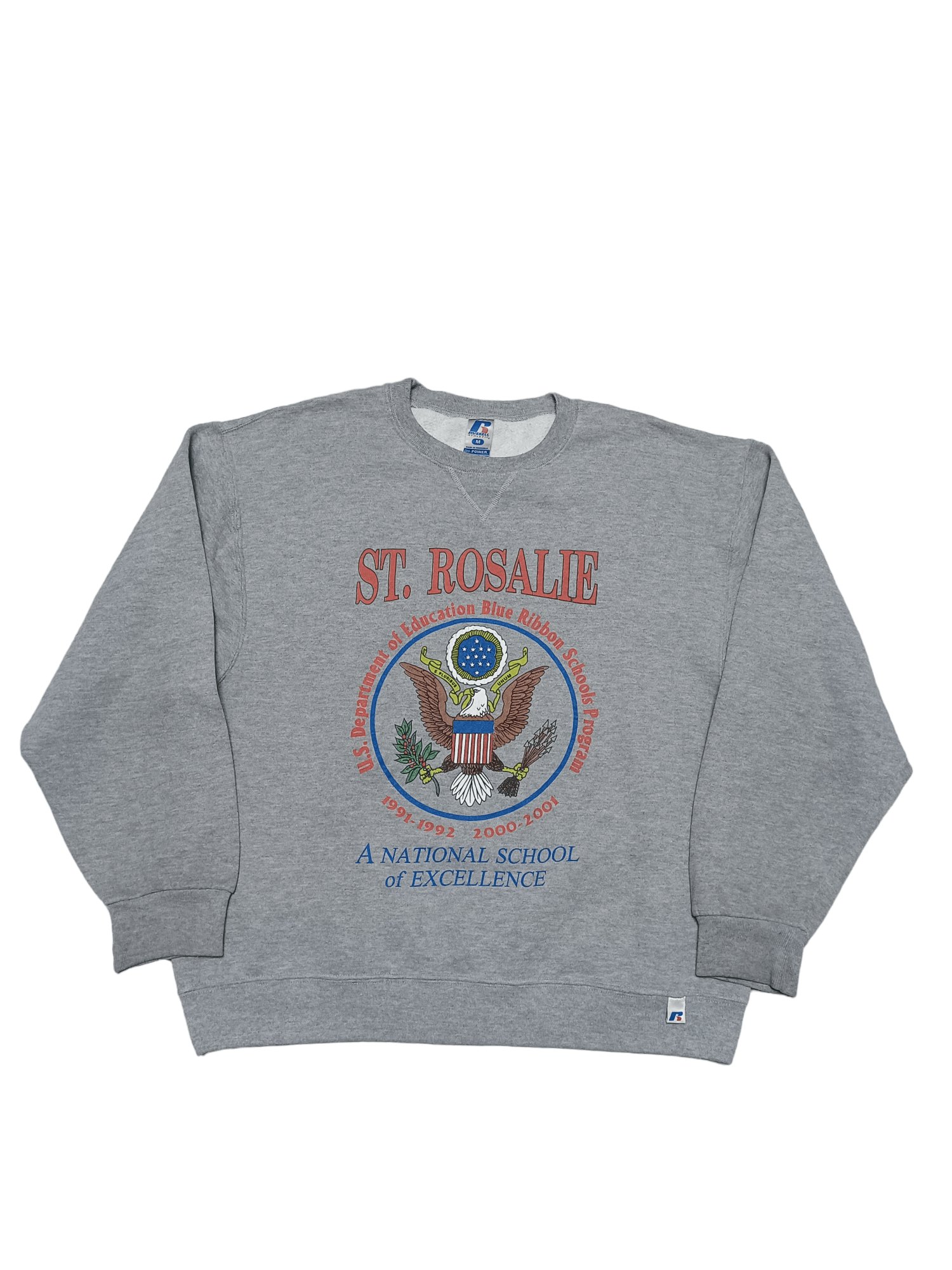 Russell Athletic 2001 RUSSELL ATHLETIC VINTAGE ST ROSALIE SCHOOL SWEATSHIRT Size US M / EU 48-50 / 2 - 1 Thumbnail