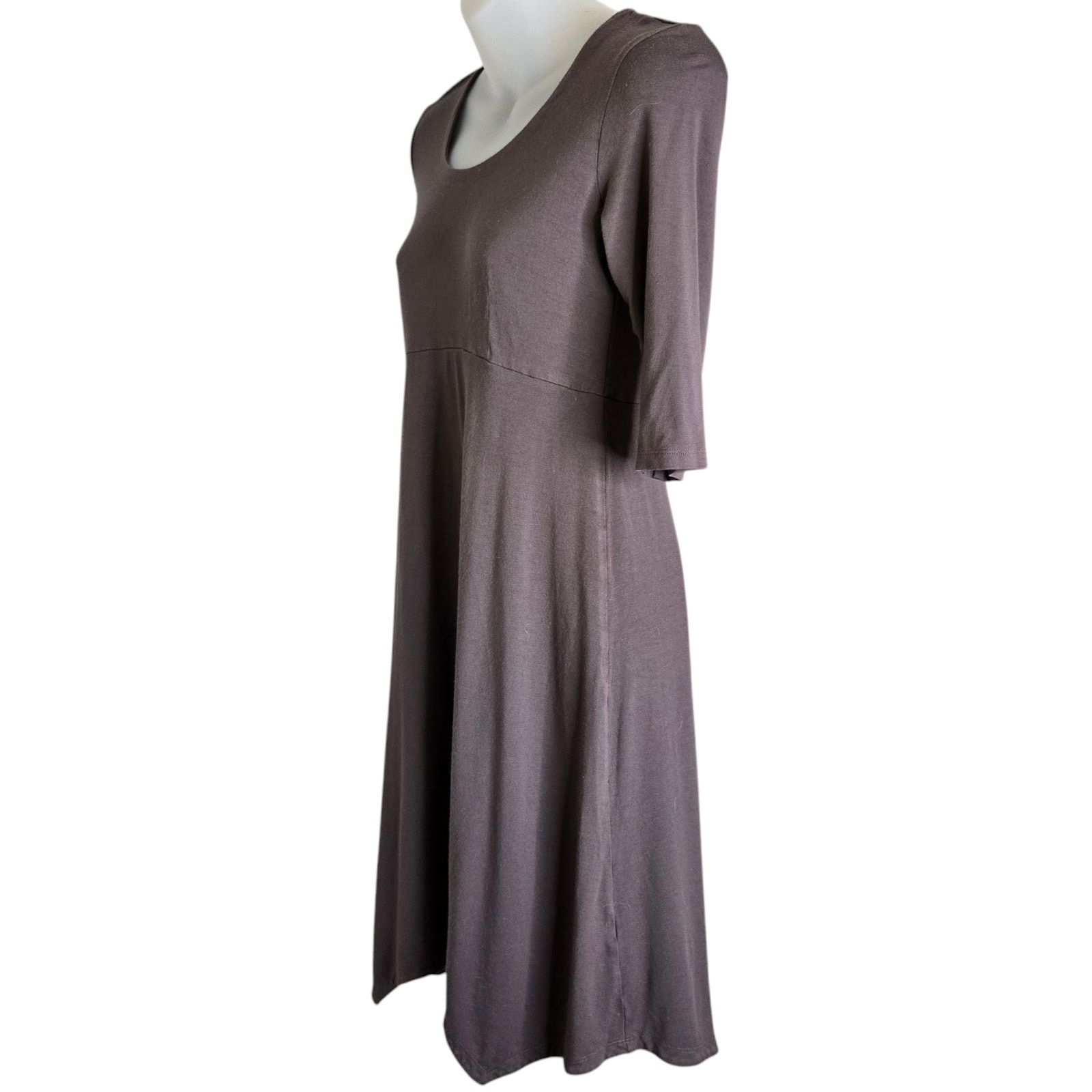 Eileen Fisher Eileen Fisher Petite Knit Dress Size XS Brown Rayon Stretch Size XS / US 0-2 / IT 36-38 - 3 Thumbnail