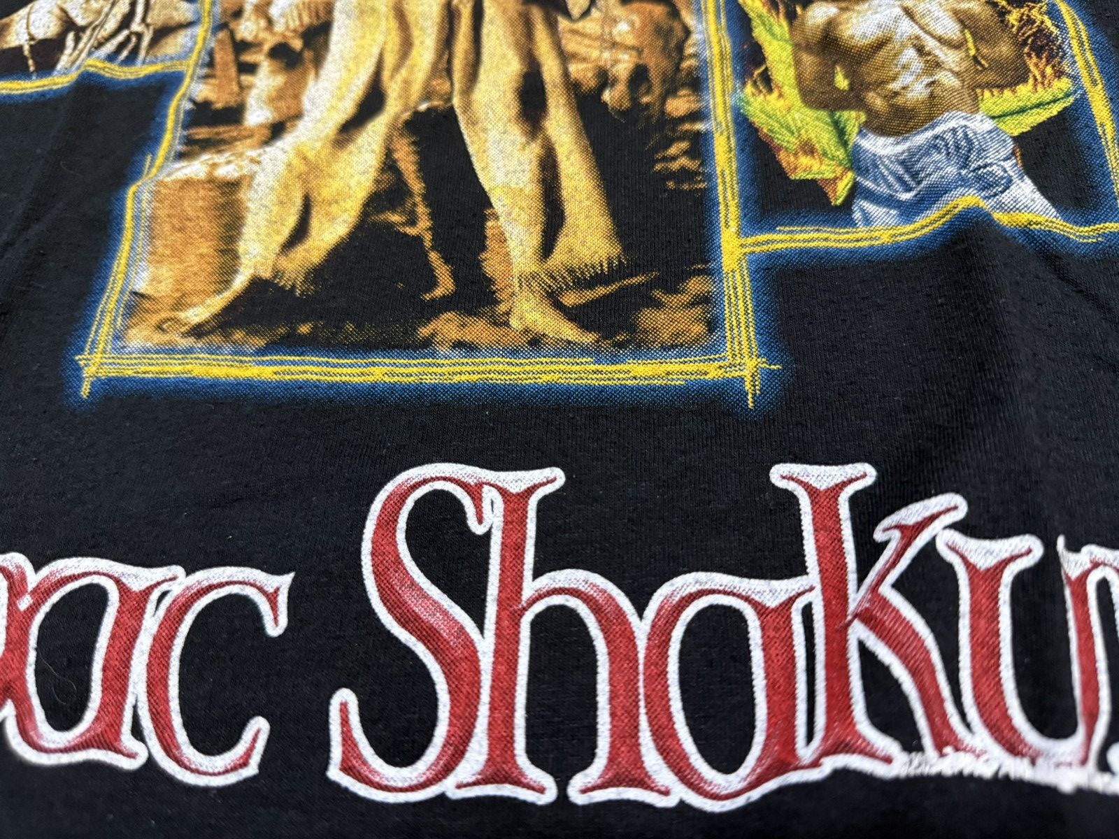 Rap Tees × Vintage Vintage 90s Tupac Bootleg Raptees T Shirt Y2K Size US S / EU 44-46 / 1 - 3 Thumbnail