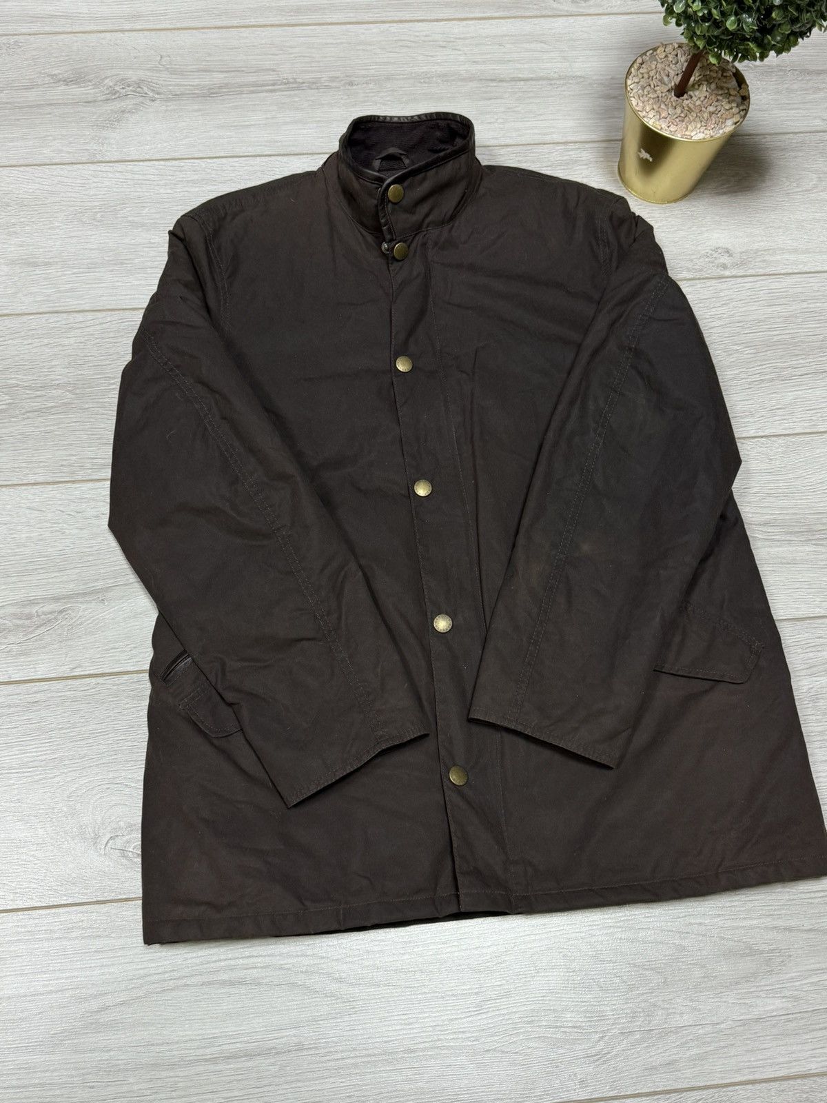 Barbour Prestbury wax jacket zip vintage