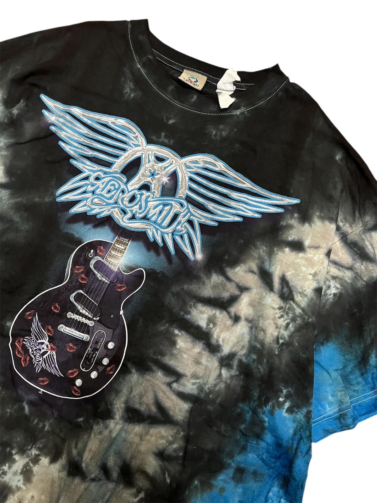 Vintage LIQUID BLUE AEROSMITH BAND x TIE DYE x RARE Size US XXL / EU 58 / 5 - 3 Thumbnail