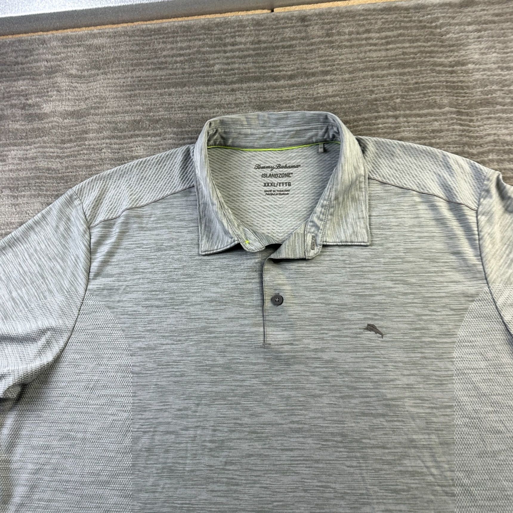 Tommy Bahama Tommy Bahama Polo Shirt Mens 3XL Gray Islandzone Performance Size US XXL / EU 58 / 5 - 3 Thumbnail