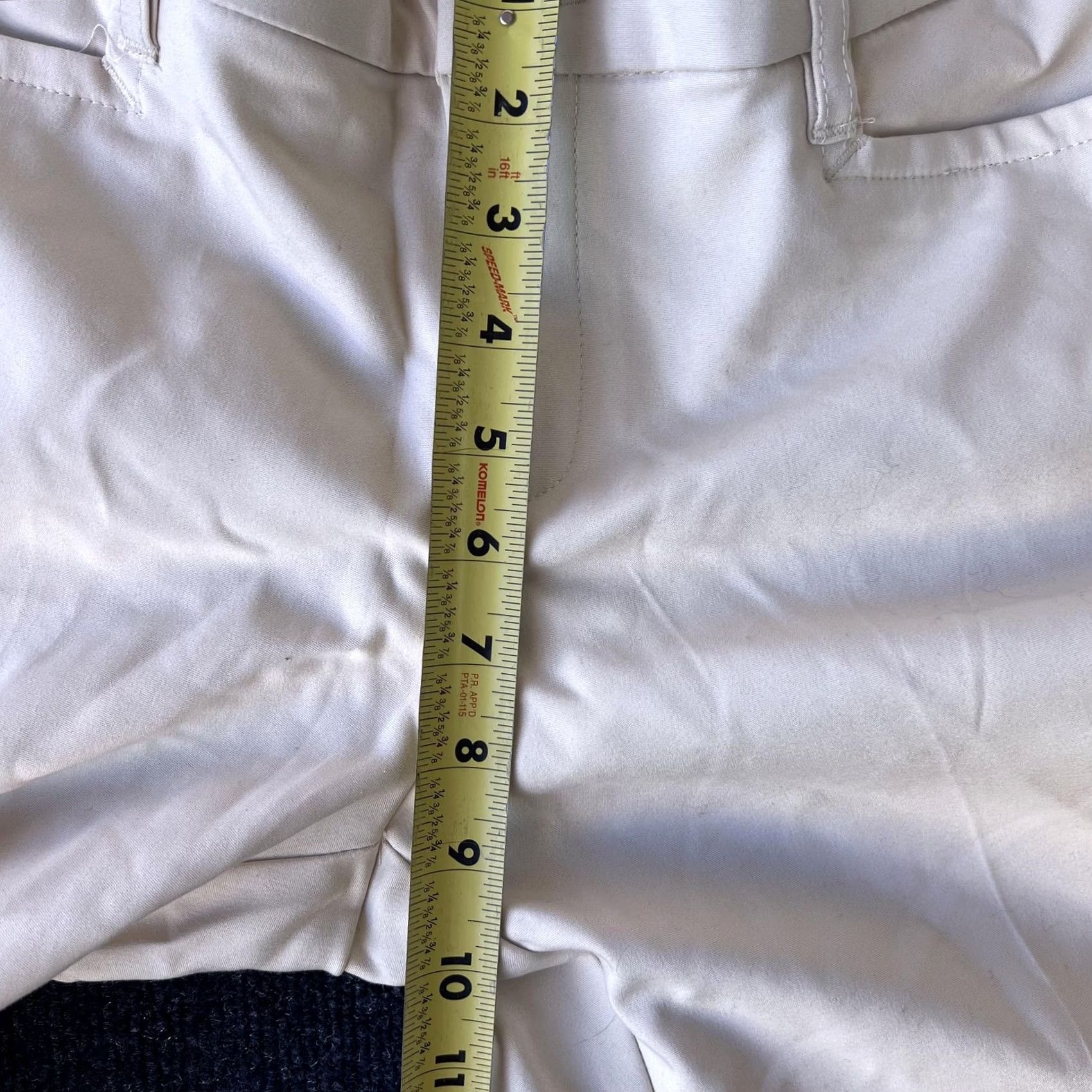 Vintage Christopher & Banks Pants Womens 10P Petite White Dress Pants Slim Fit Straight Leg with Pockets Size 32" / US 10 / IT 46 - 7 Thumbnail
