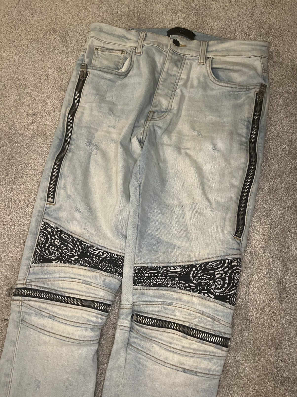 Amiri Amiri Mx2 Bandana Skinny Jeans Size US 32 / EU 48 - 3 Thumbnail