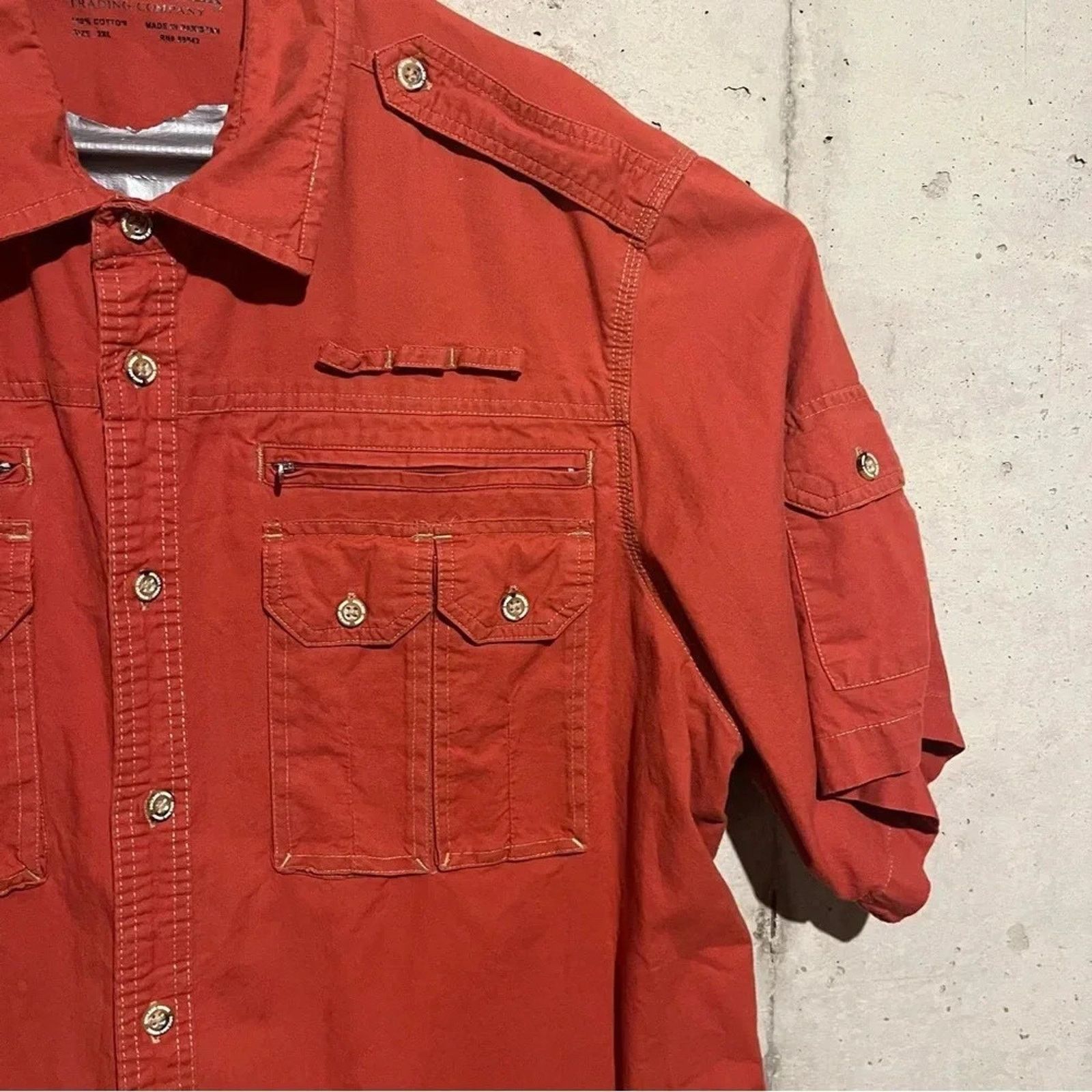 Boulder Creek Boulder Creek Shirt 2XL Utility Hiking Safari Short Sleeve Size US XXL / EU 58 / 5 - 3 Thumbnail