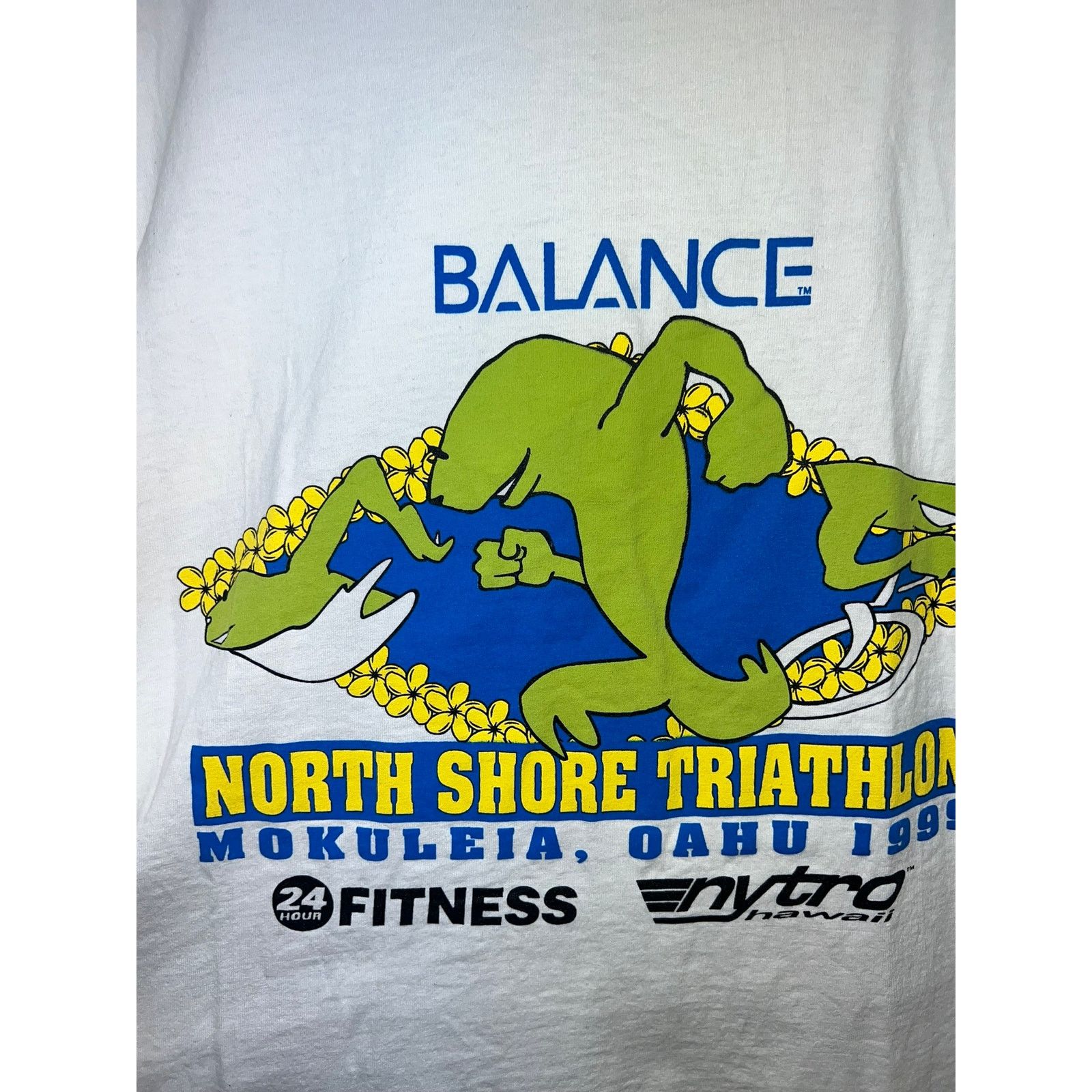 Jerzees Vintage North Shore Triathlon Shirt 1999 Balance Hawaii XL Size US XL / EU 56 / 4 - 7 Thumbnail