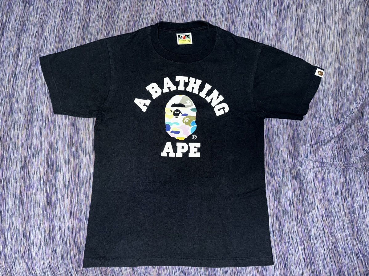 Bape BAPE Multi Camo College Tee Size US S / EU 44-46 / 1 - 1 Thumbnail