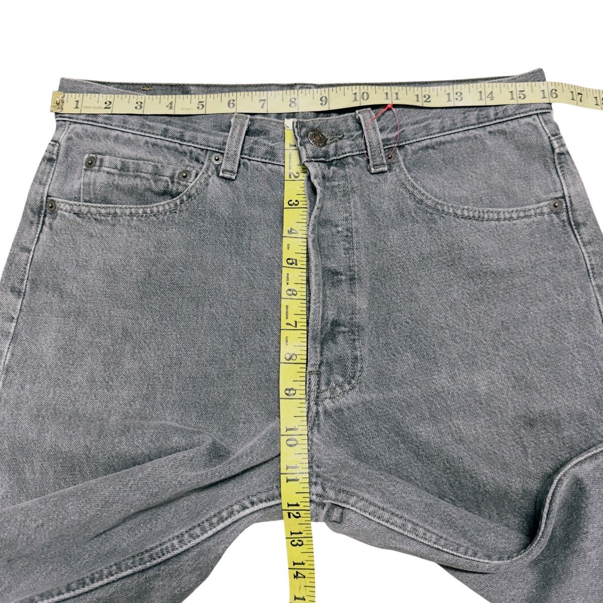 Levi's Vintage 90s Levis 501 Grey Charcoal Jeans Helmut Lang Size US 32 / EU 48 - 12 Thumbnail