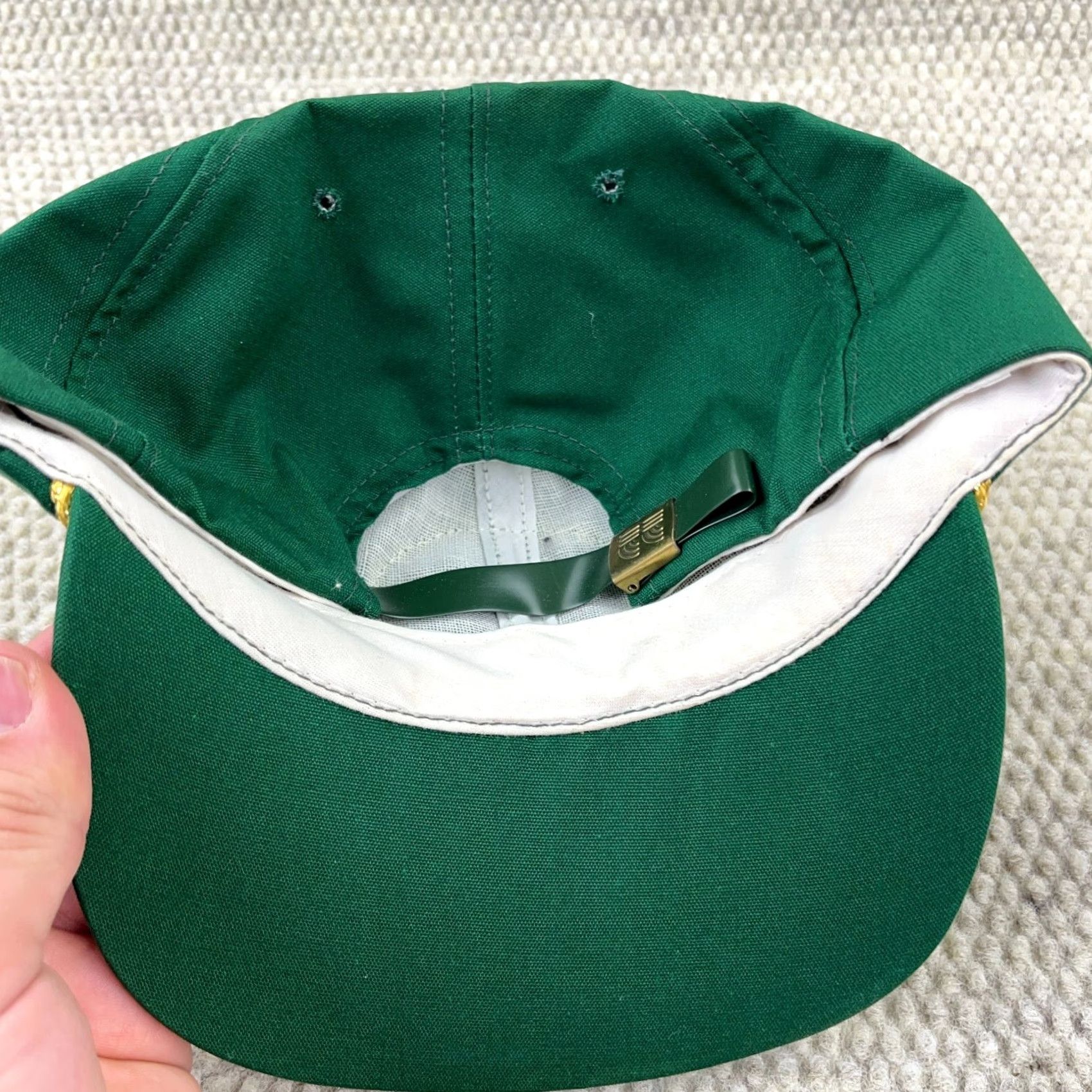 Vintage VINTAGE Tug Valley Coal Hat Cap Trucker Rope Patch Made In USA Mining Green Twill Adjustable Back Strap Back Hat Mens Cap Size ONE SIZE - 5 Thumbnail