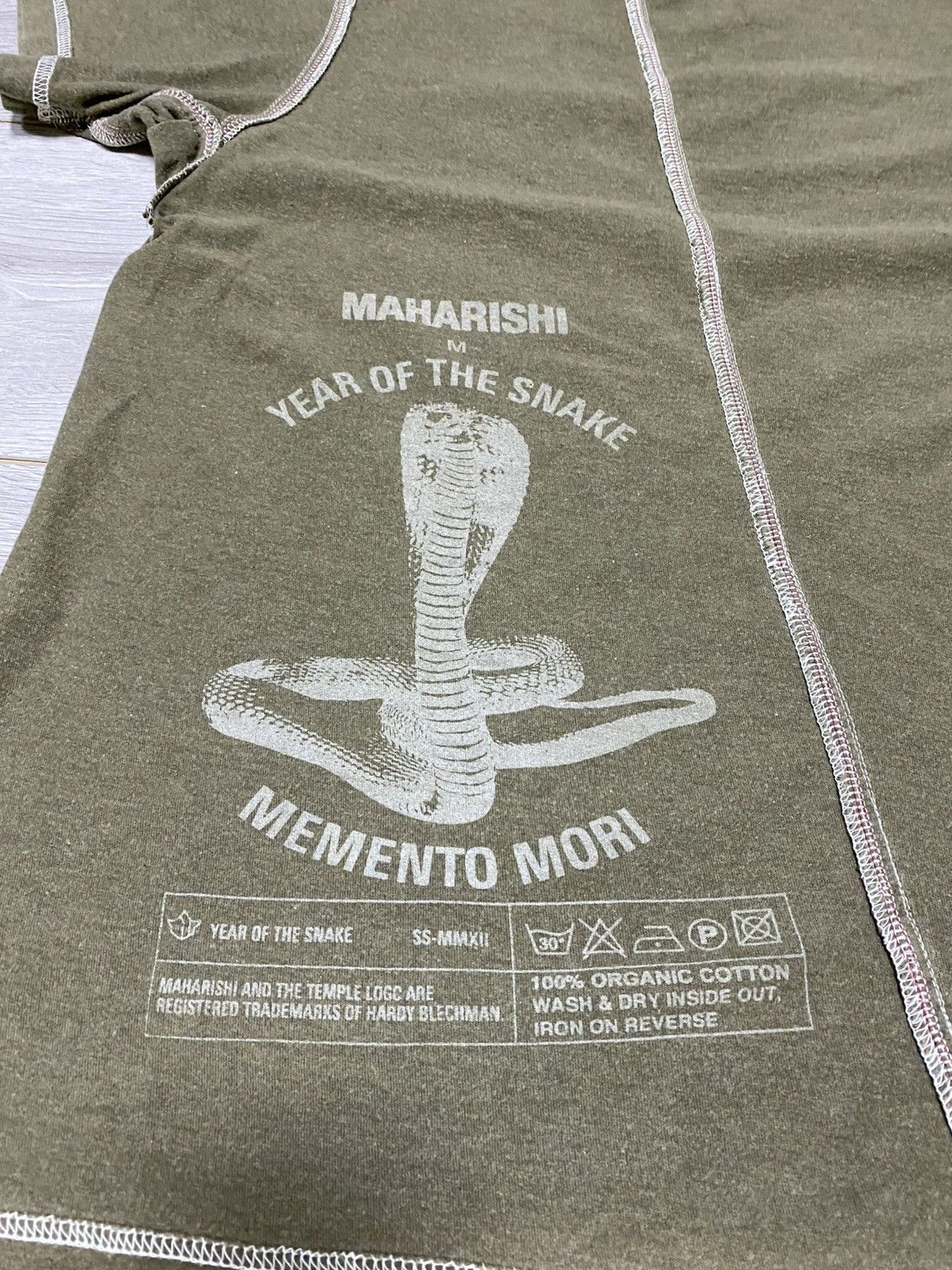 Maharishi Maharishi memento mori year of the snake tee shirt spell Size US M / EU 48-50 / 2 - 7 Thumbnail