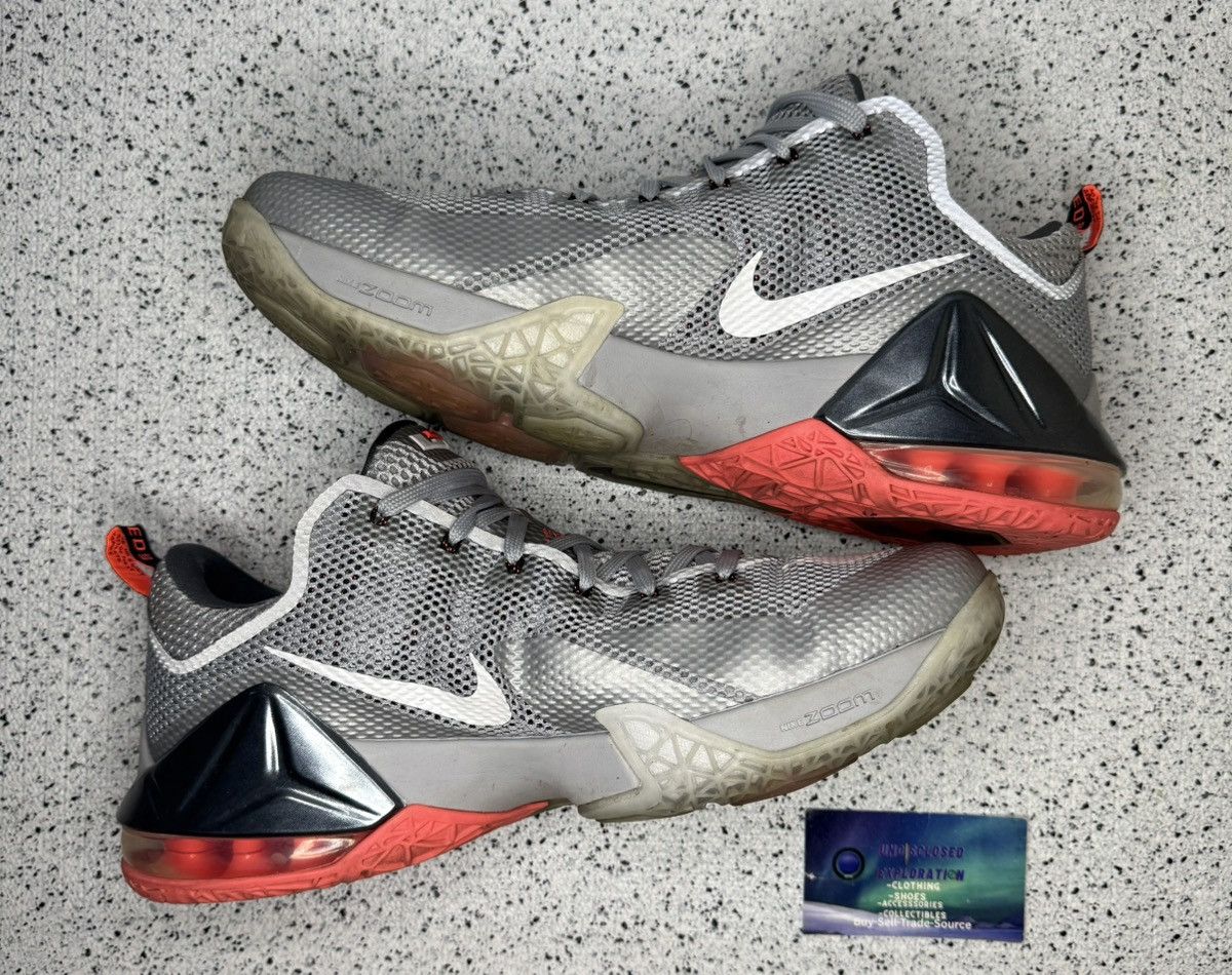 Nike Nike Lebron 12 Low Wolf Grey 12 Men Size US 12 / EU 45 - 3 Thumbnail