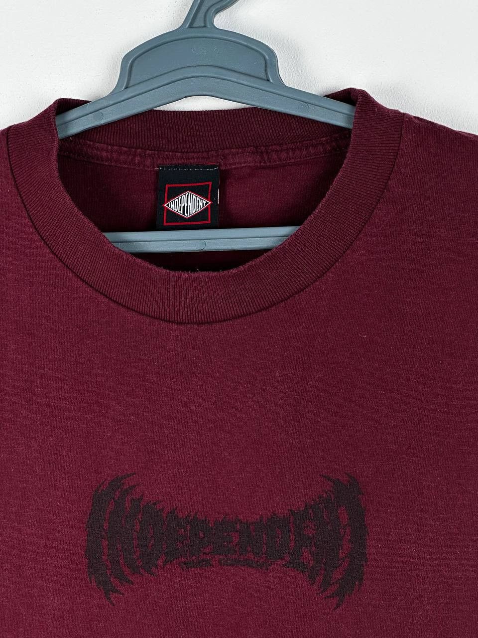 Independent Truck Co. Independent Truck Co Burgundy T Shirt SK8 Rap Size US L / EU 52-54 / 3 - 5 Thumbnail