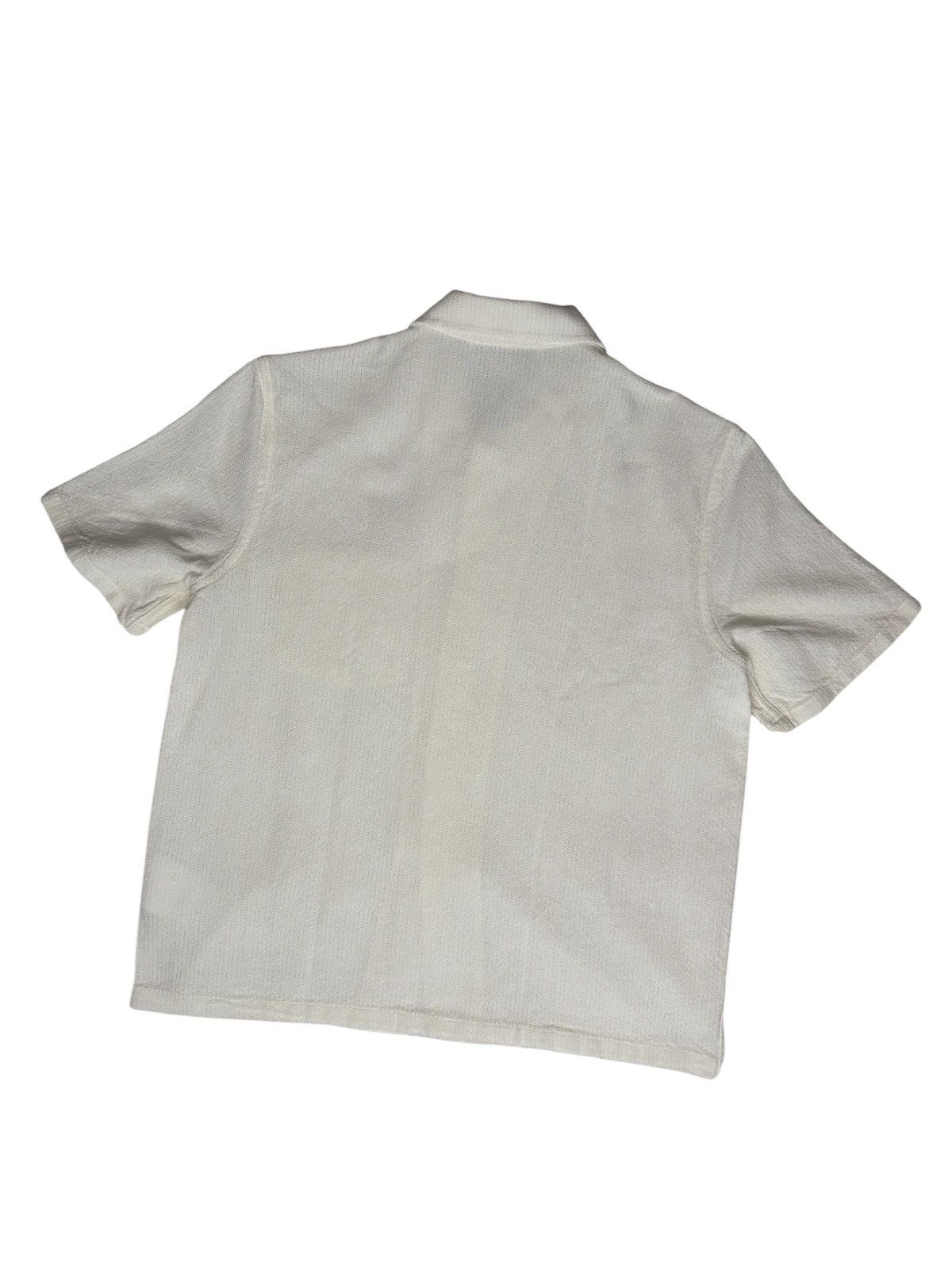 Our Legacy Our Legacy Box Shirt Shortsleeve White Crochet Weave Size US S / EU 44-46 / 1 - 4 Thumbnail