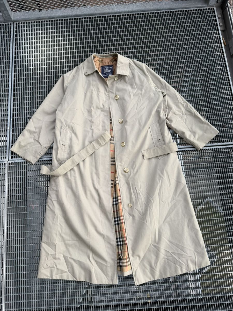 Burberry Burberrys Nova Check Insulated Trench Coat Size US XL / EU 56 / 4 - 2 Thumbnail