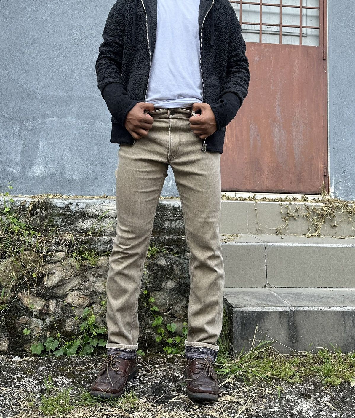 Edwin 👹Edwin Wild Fire Bandana Lined Skinny Jeans Size US 31 - 6 Thumbnail