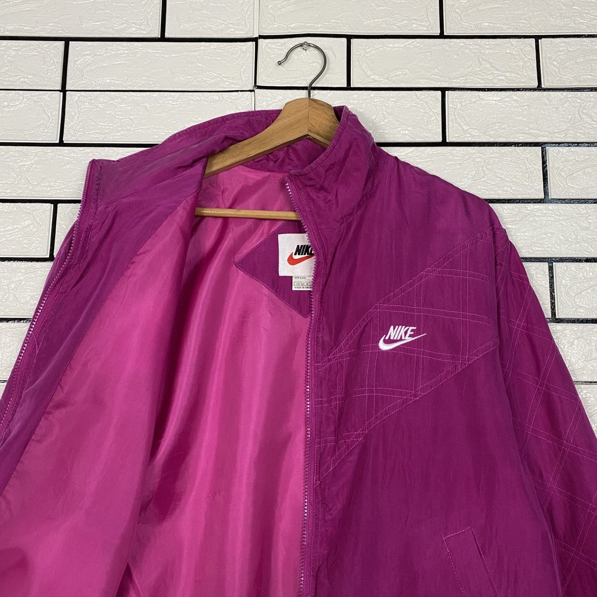 Nike 📌Vintage Bomber Jacket Nike Made In Usa Size US M / EU 48-50 / 2 - 13 Thumbnail