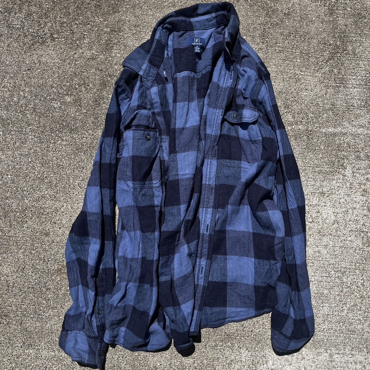 Vintage Blue Plaid Flannel Shirt Size M Size US M / EU 48-50 / 2 - 1 Thumbnail