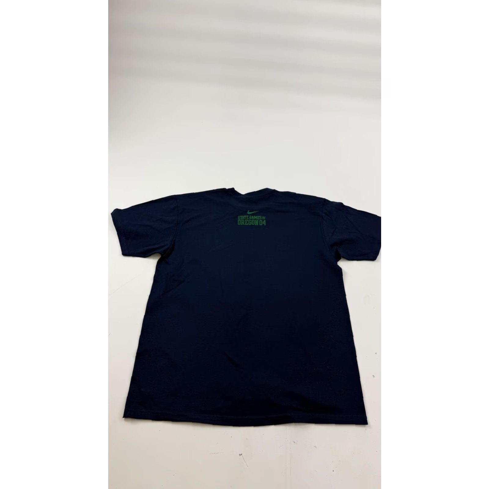 Nike VINTAGE Nike Shirt Mens Small Navy Blue State Games Of Oregon Graphic 2000s Crew Neck Short Sleeve Sports Tee Mens S Navy Blue Graphic Print Oregon 04 Size US S / EU 44-46 / 1 - 7 Thumbnail