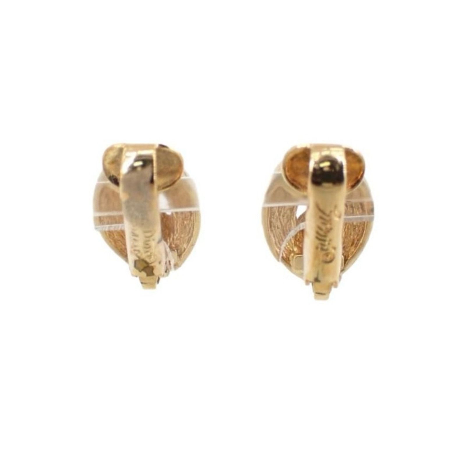 Dior Christian Dior Vintage Gold plated clip earrings Size ONE SIZE - 2 Thumbnail