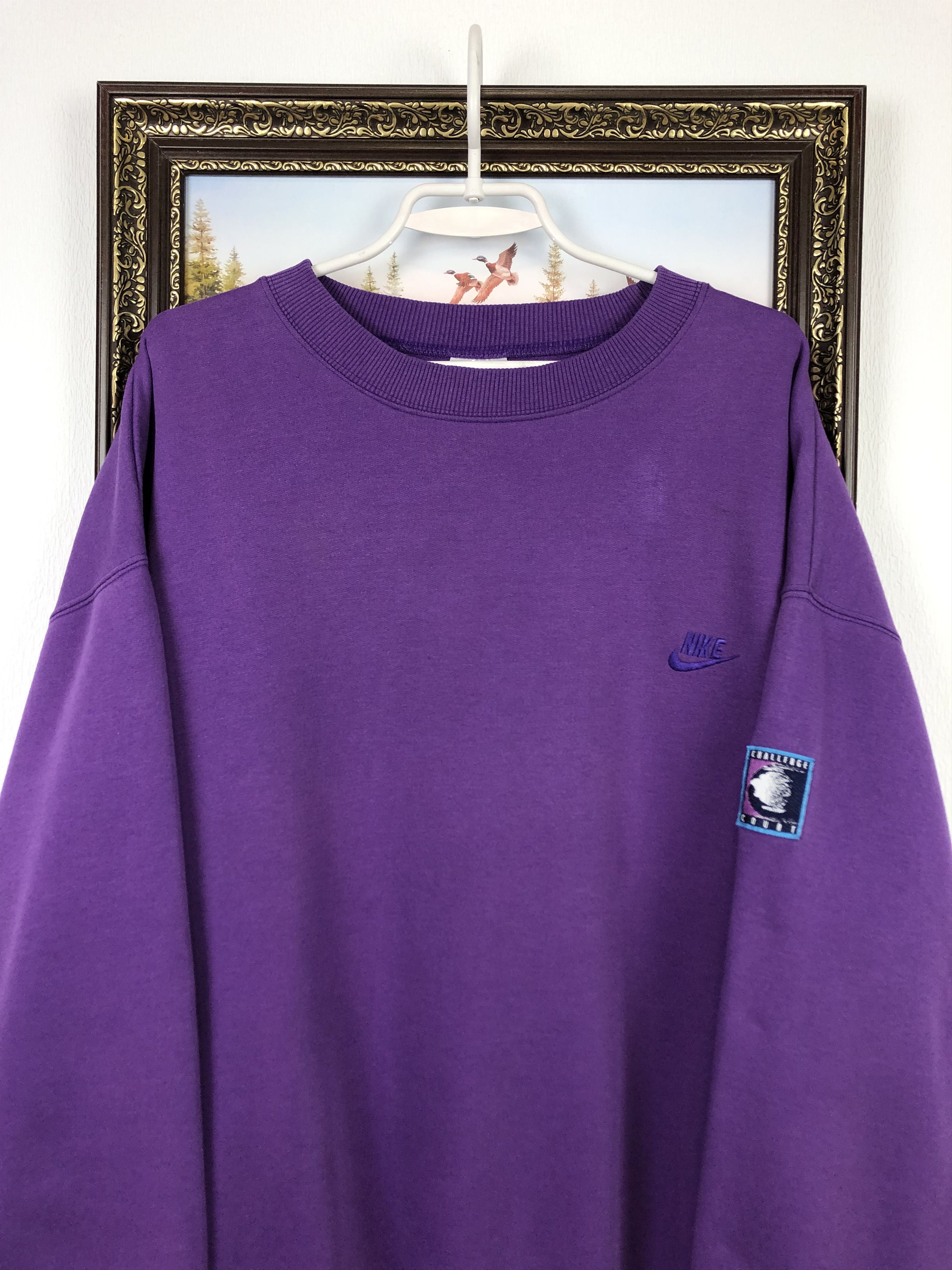 Nike × Vintage Vintage 90's Nike Court Agassi Tennis Sweatshirt Crewneck Size US XL / EU 56 / 4 - 4 Thumbnail