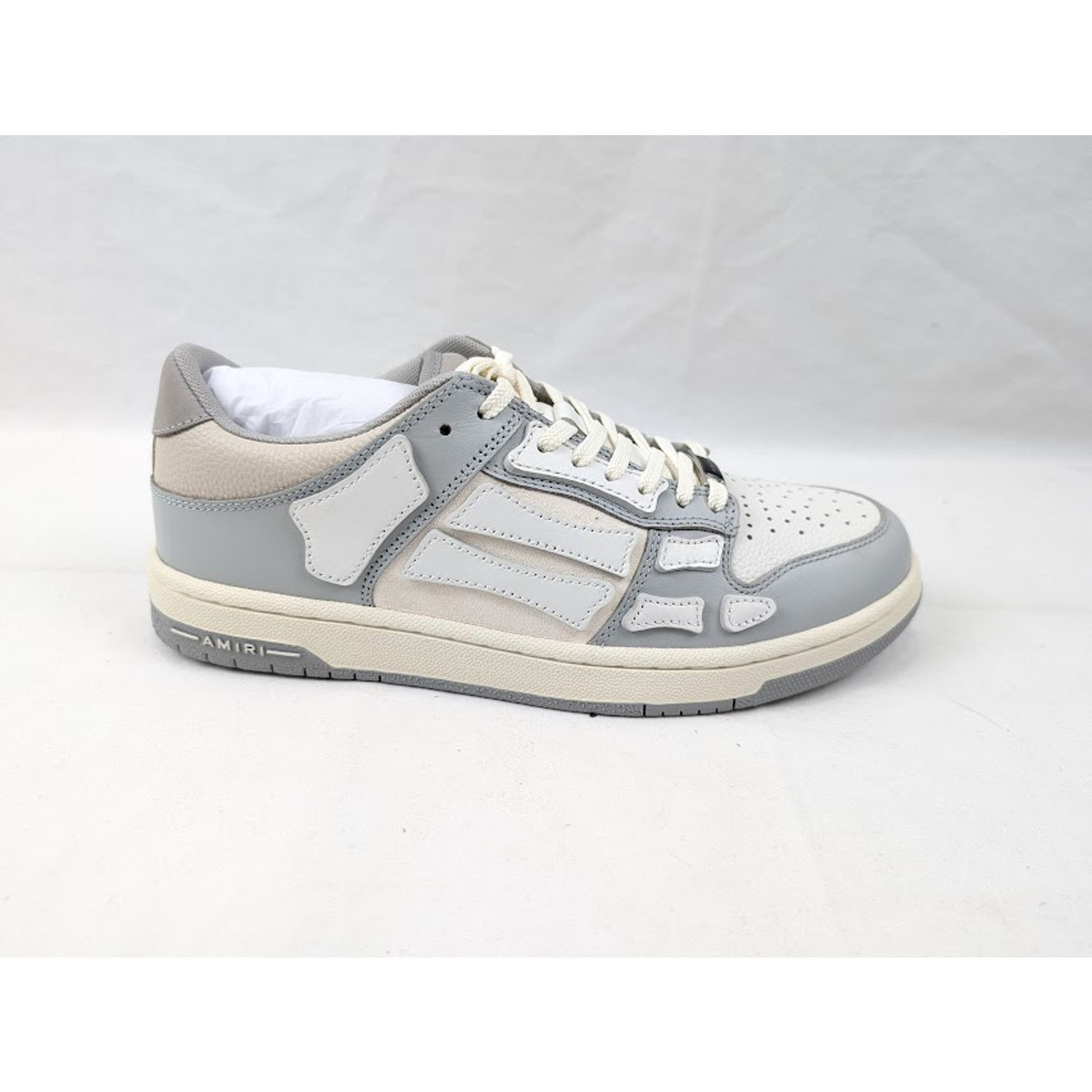 Amiri o1rshd1 Skelton Low-Top Sneakers in Grey Size US 10 / EU 43 - 1 Thumbnail