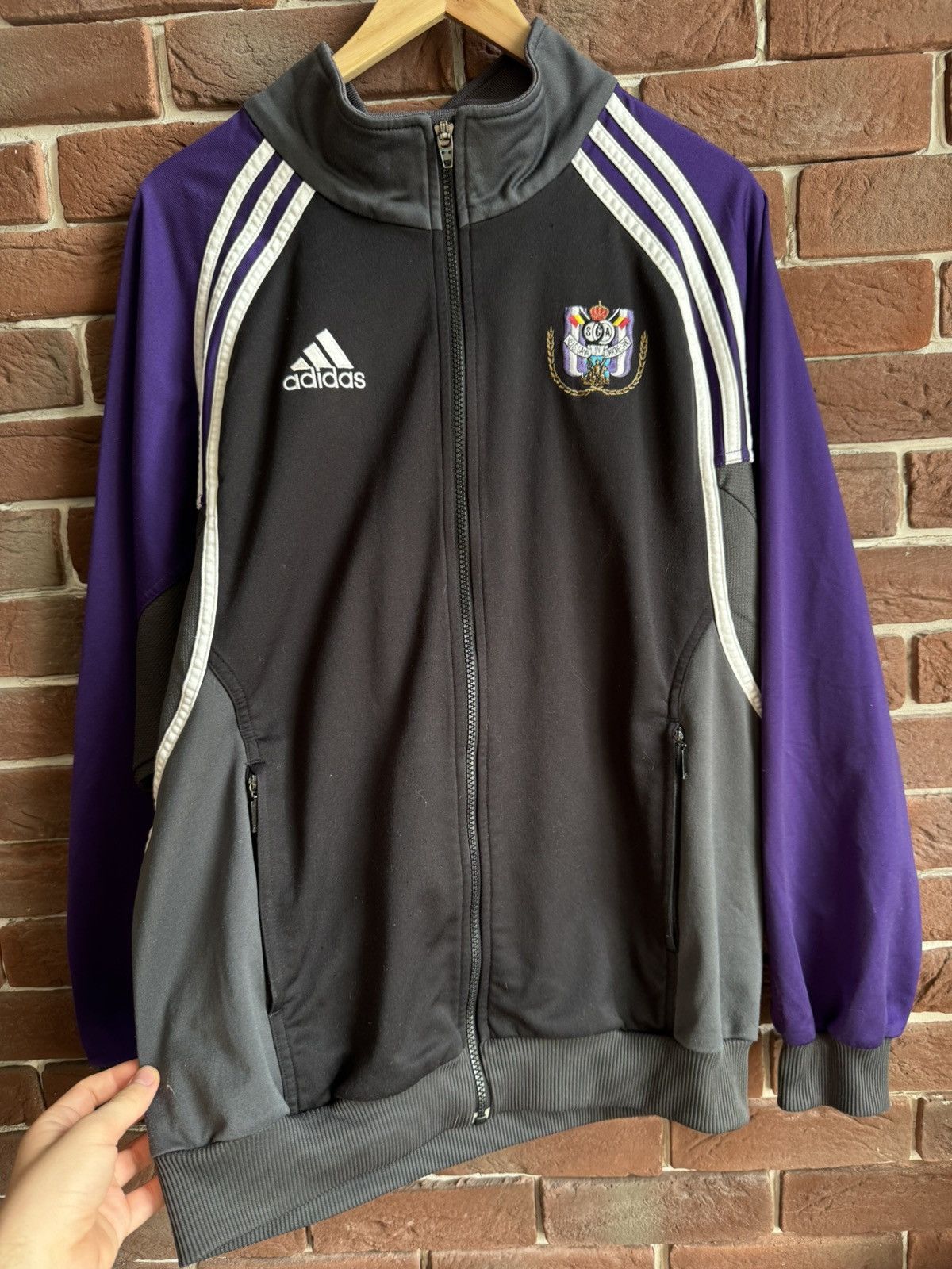 Adidas ANDERLECHT 2000 2001 FOOTBALL SOCCER TRACK JACKET ADIDAS M Size US M / EU 48-50 / 2 - 3 Thumbnail