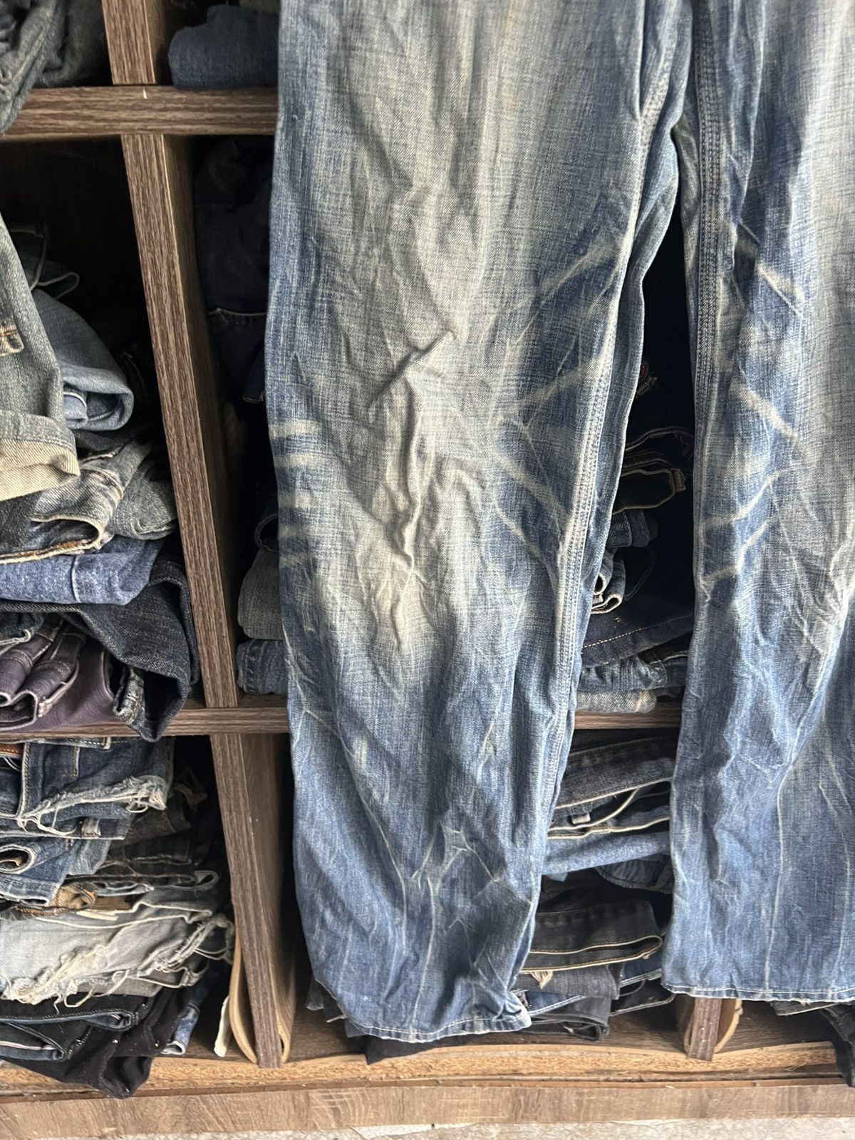 Japanese Brand 🔥Union Made Brappers Lady Vintage Flared Denim Size 27" / US 4 / IT 40 - 4 Thumbnail