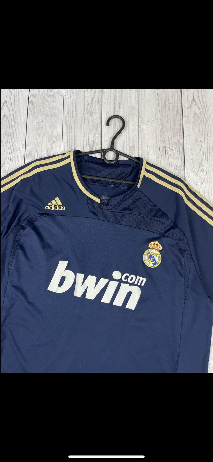 Adidas Vintage Real Madrid adidas soccer jersey blue away size XL Size US XL / EU 56 / 4 - 2 Thumbnail